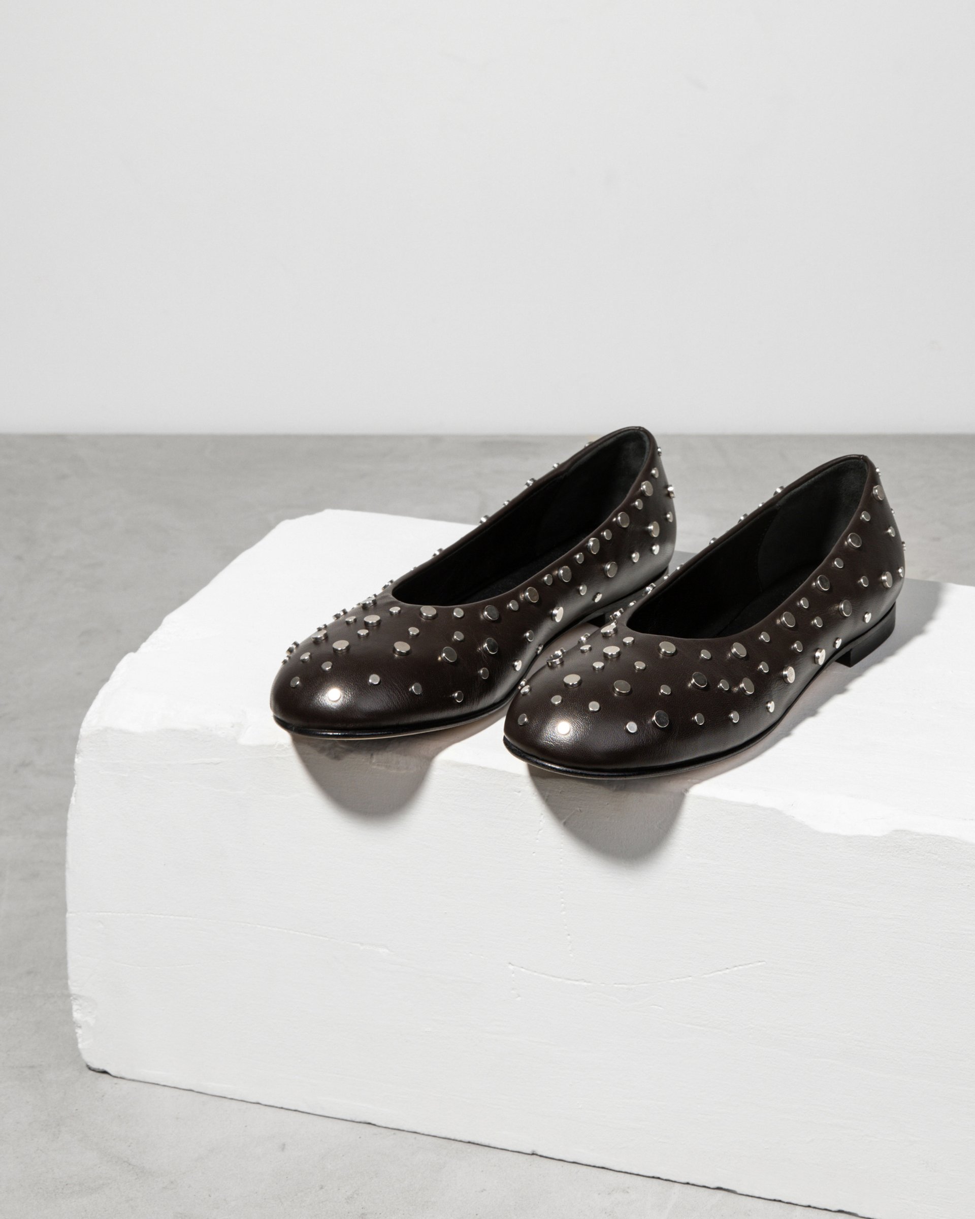 Черные кожаные балетки - Image 2 of 6