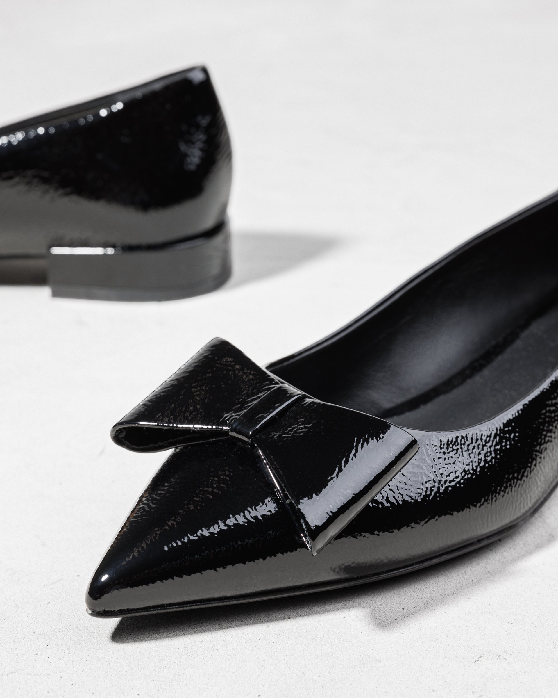 Черные лакированные туфли с бантом - Image 4 of 7