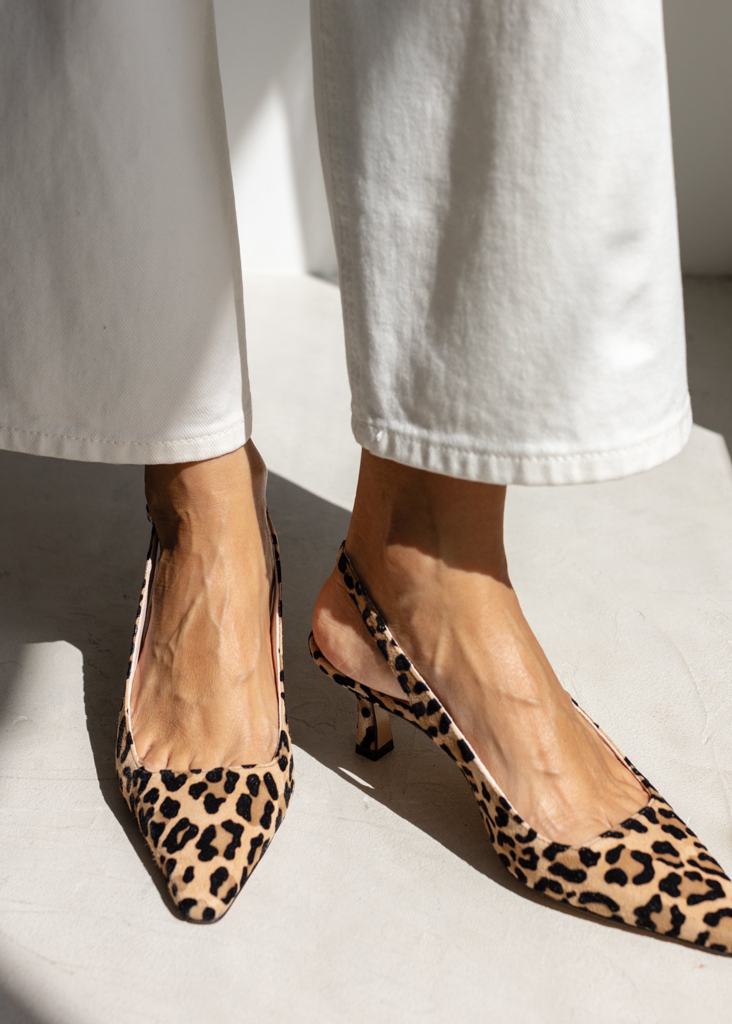 Леопардовые замшевые туфли на каблуке - Image 5 of 5