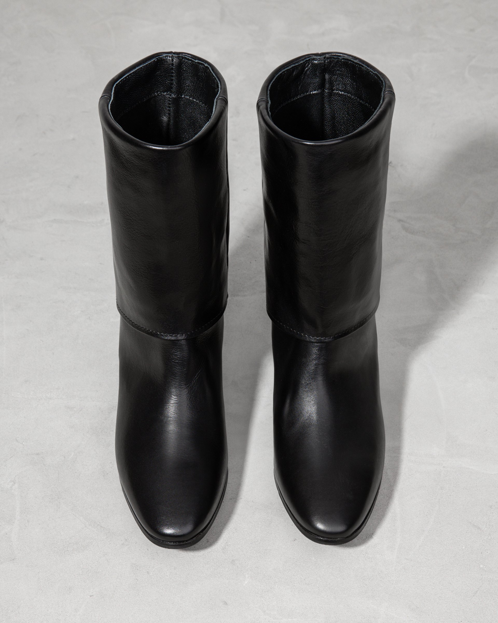 Черные кожаные полусапоги - Image 3 of 4