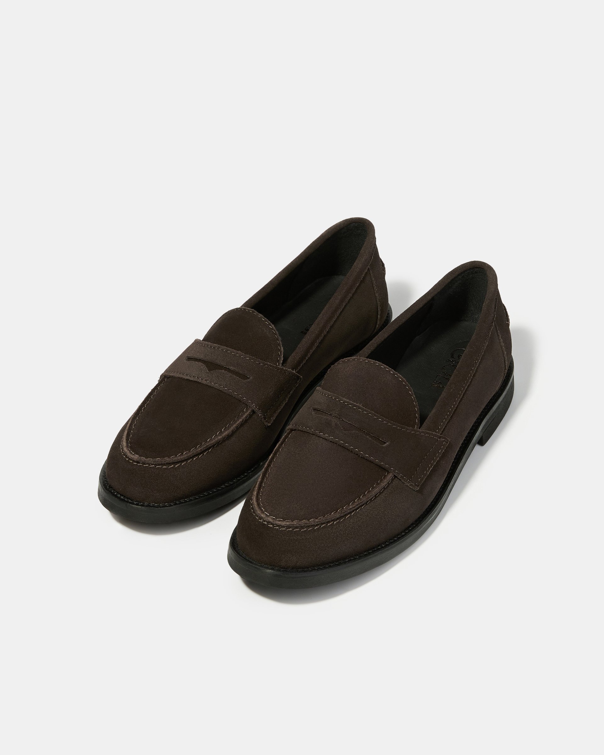 Темно-коричневые замшевые лоферы - Image 2 of 5