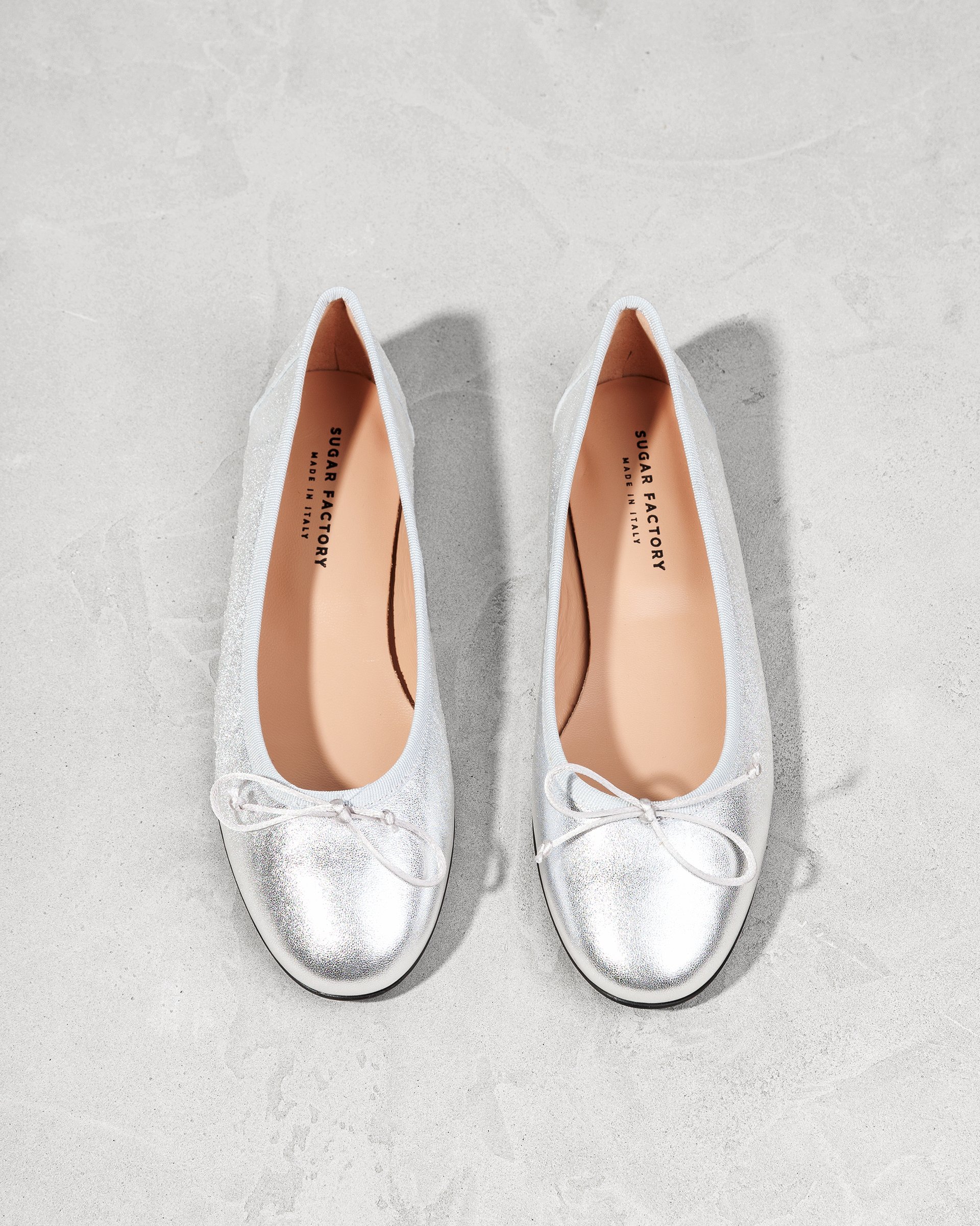 Балетки из серебристой натуральной кожи - Image 3 of 7