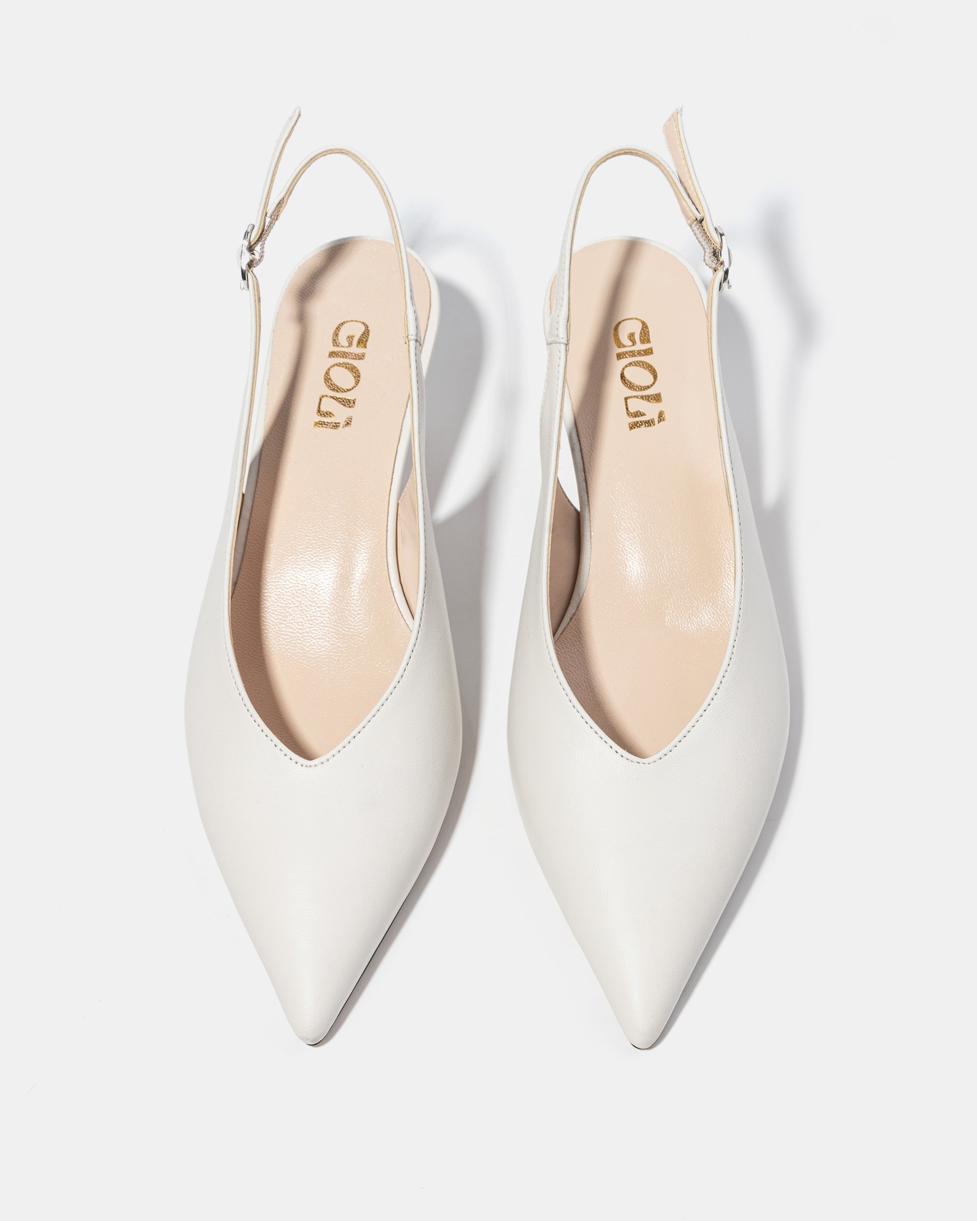 Белые кожаные туфли - Image 3 of 5