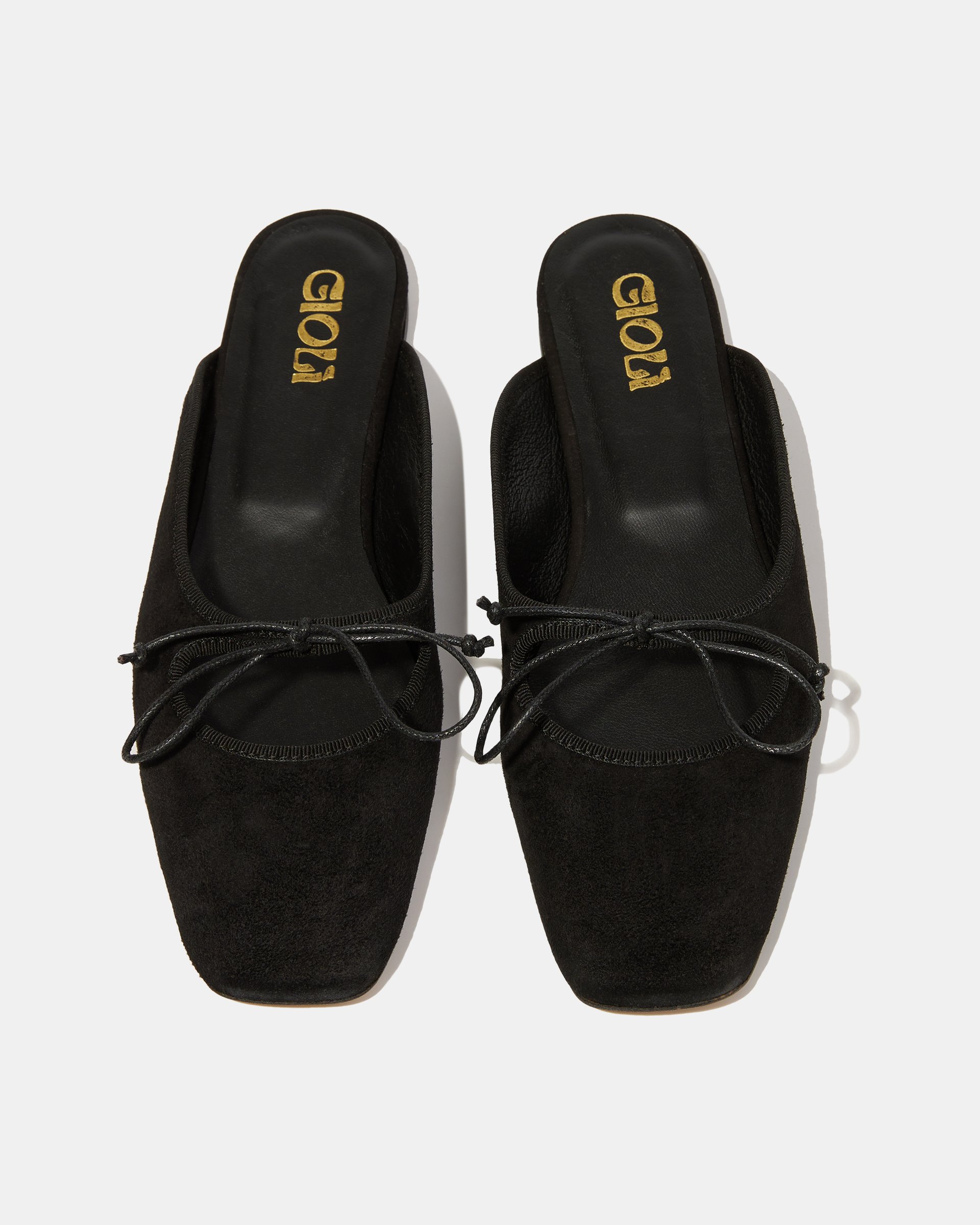 Черные замшевые слиперы с бантиком - Image 3 of 4