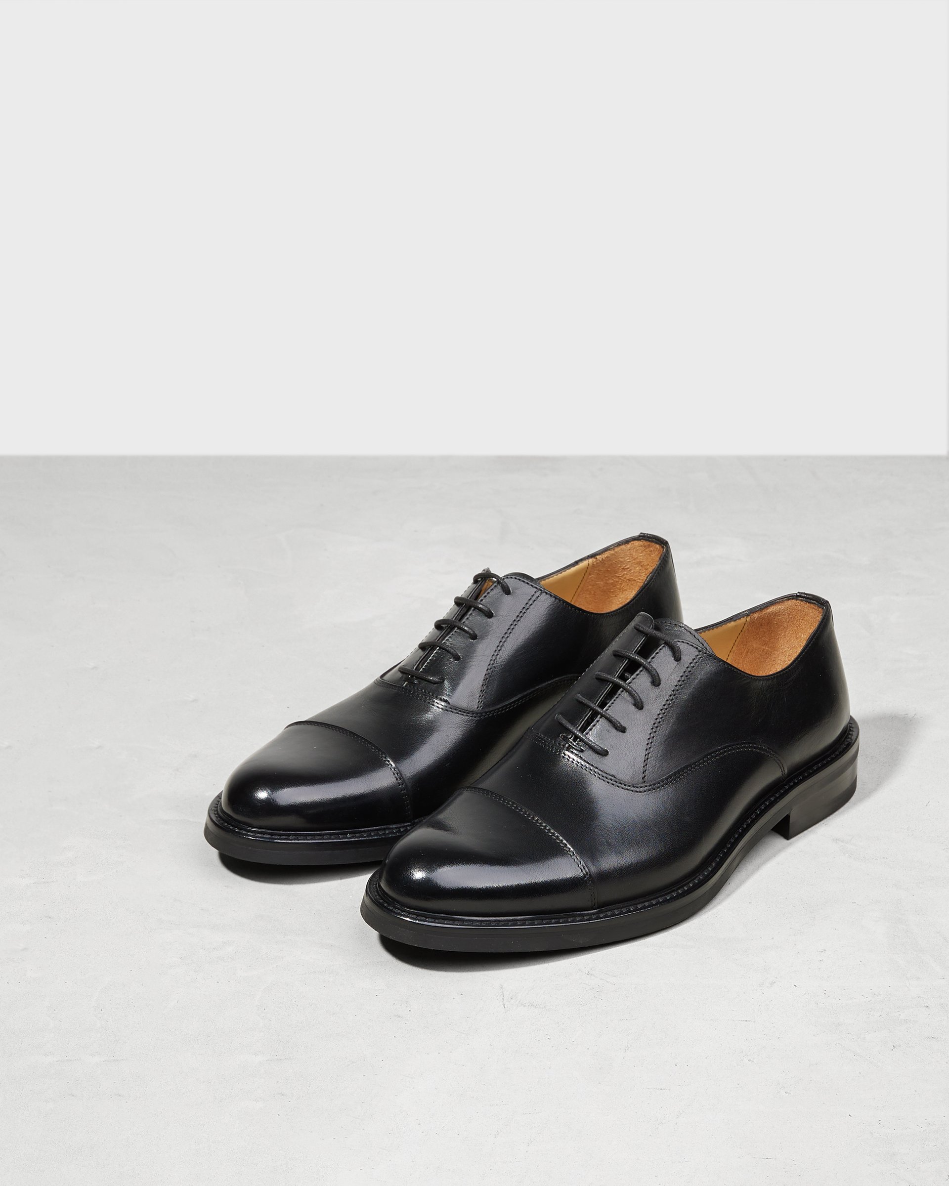 Черные кожаные мужские туфли - Image 2 of 5