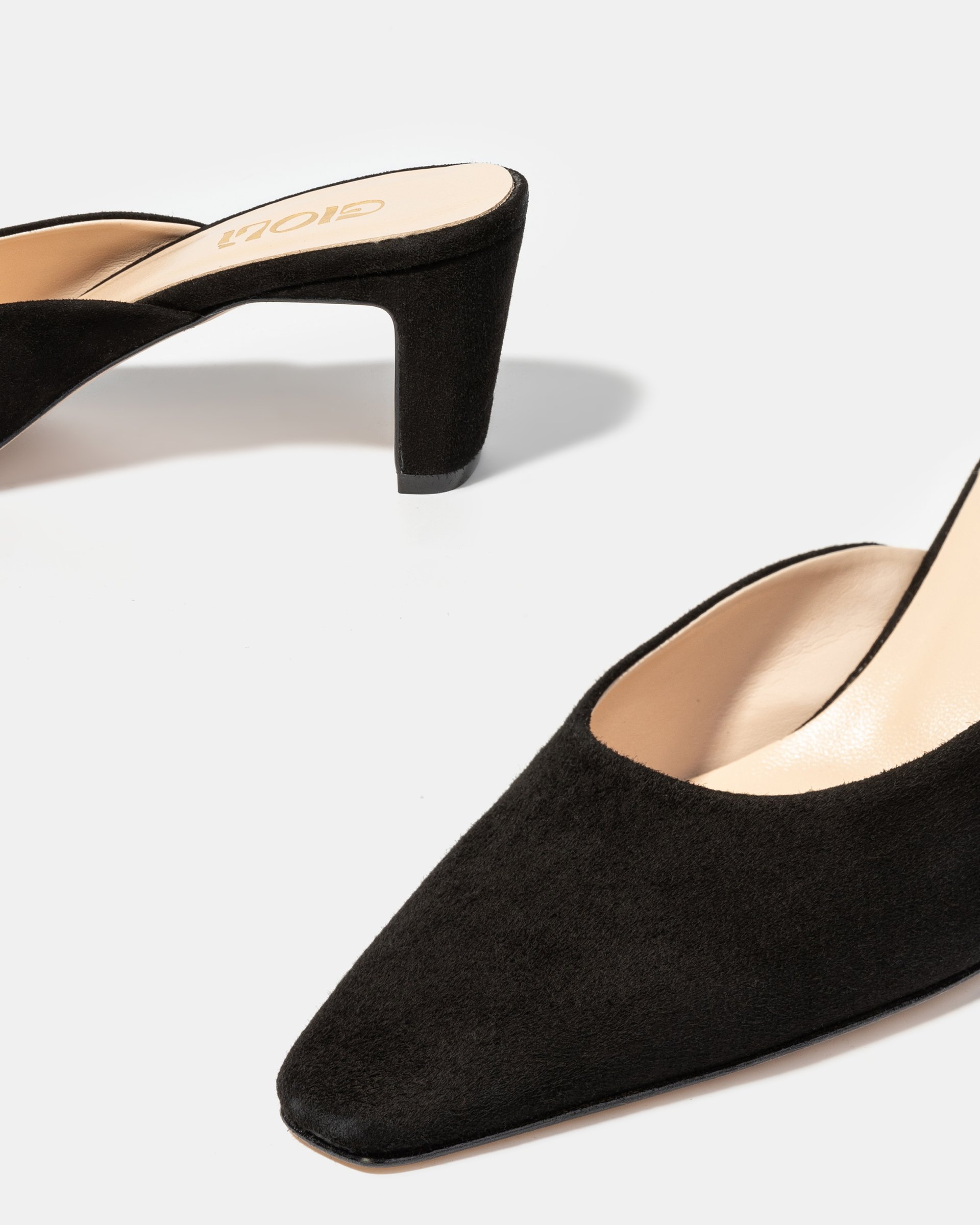 Черные мюли из натуральной замши - Image 4 of 5