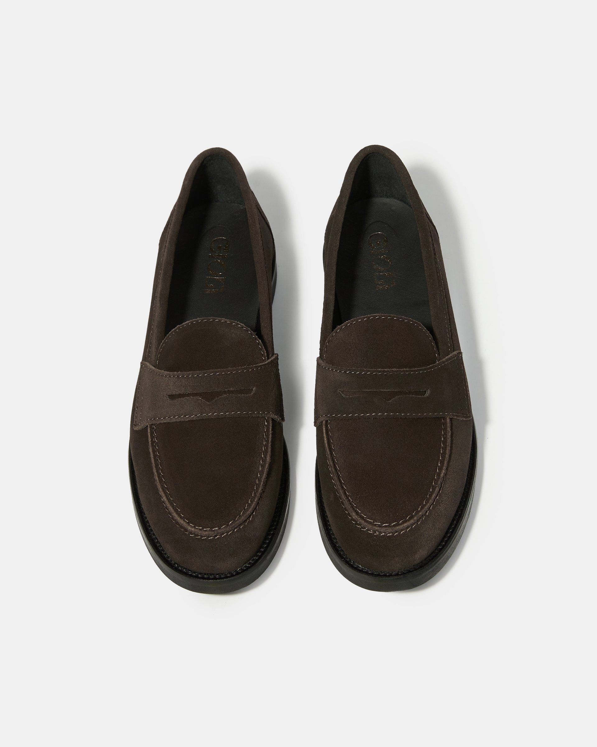 Темно-коричневые замшевые лоферы - Image 3 of 5