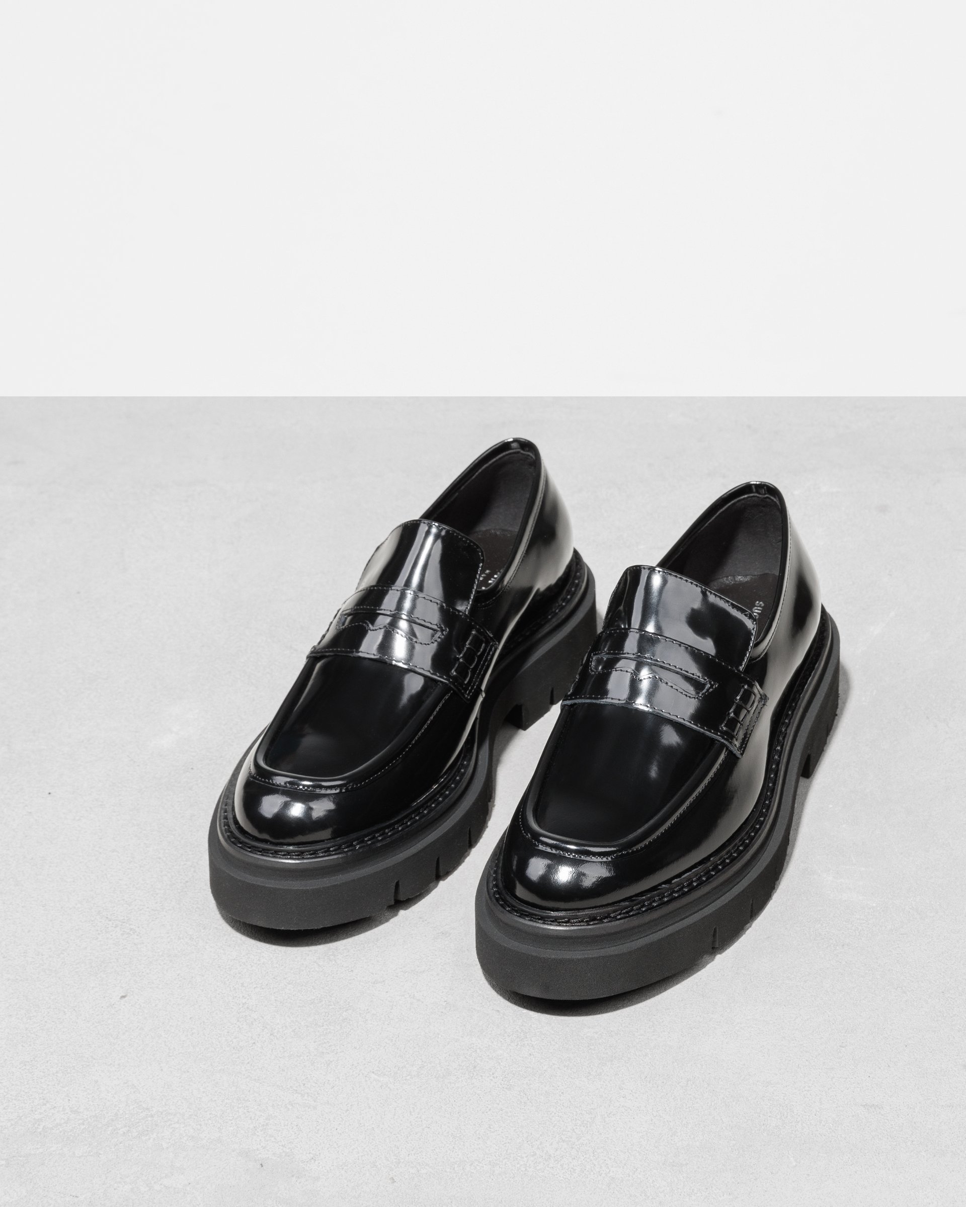 Черные лакированные кожаные лоферы - Image 4 of 6