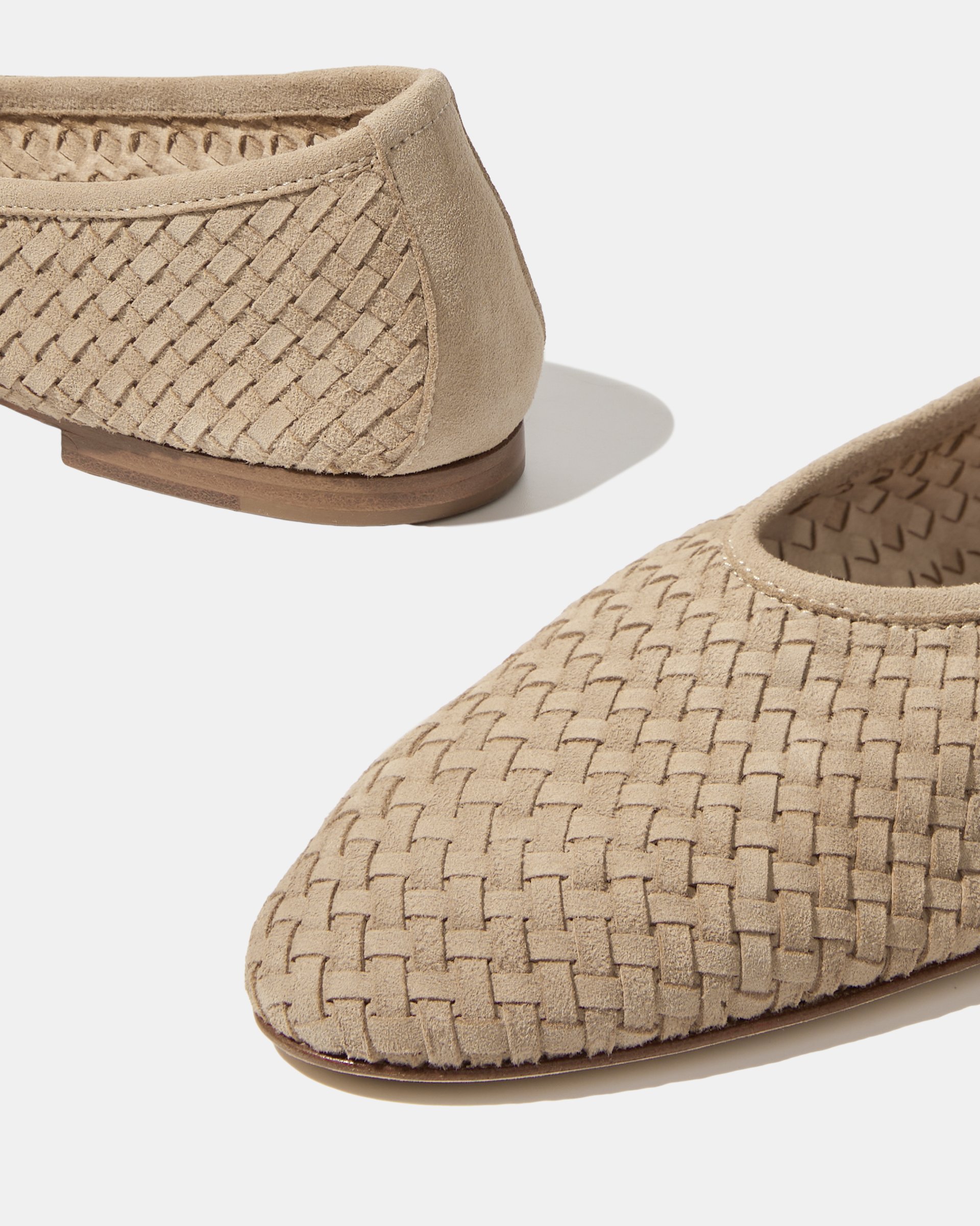 Бежевые замшевые балетки - Image 4 of 4