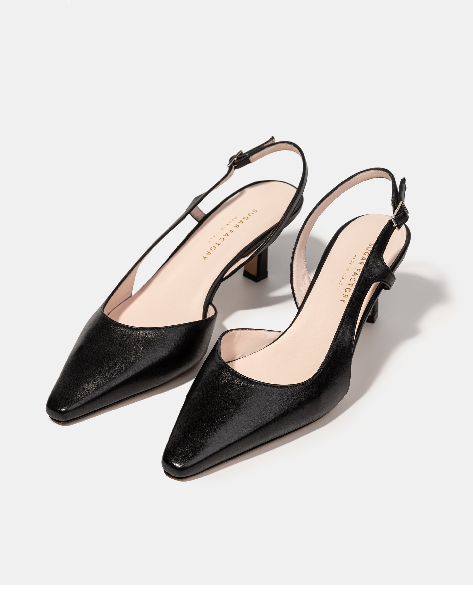 Черные кожаные туфли на каблуке - Image 2 of 4