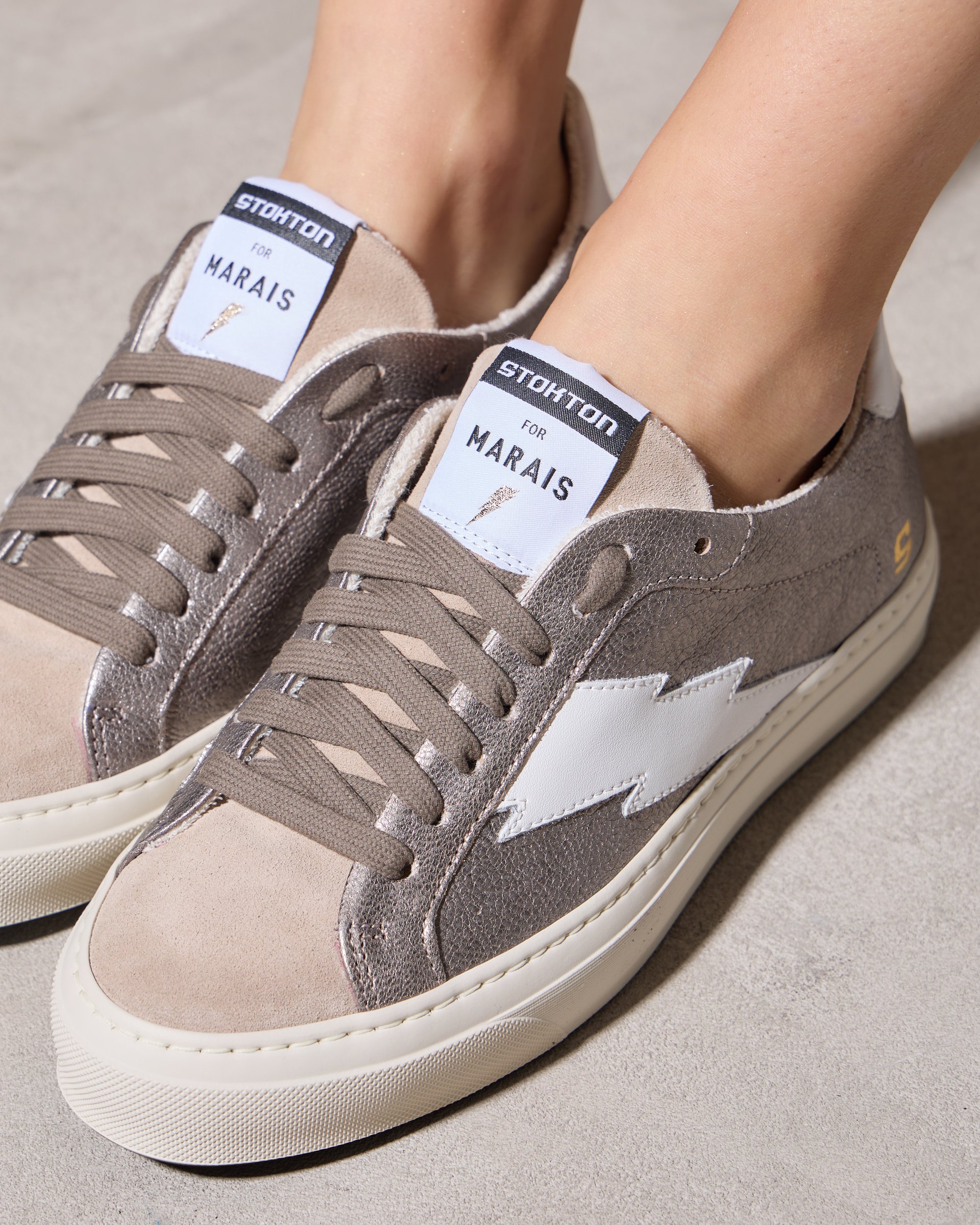 Бежевые кеды из натуральной кожи - Image 6 of 6