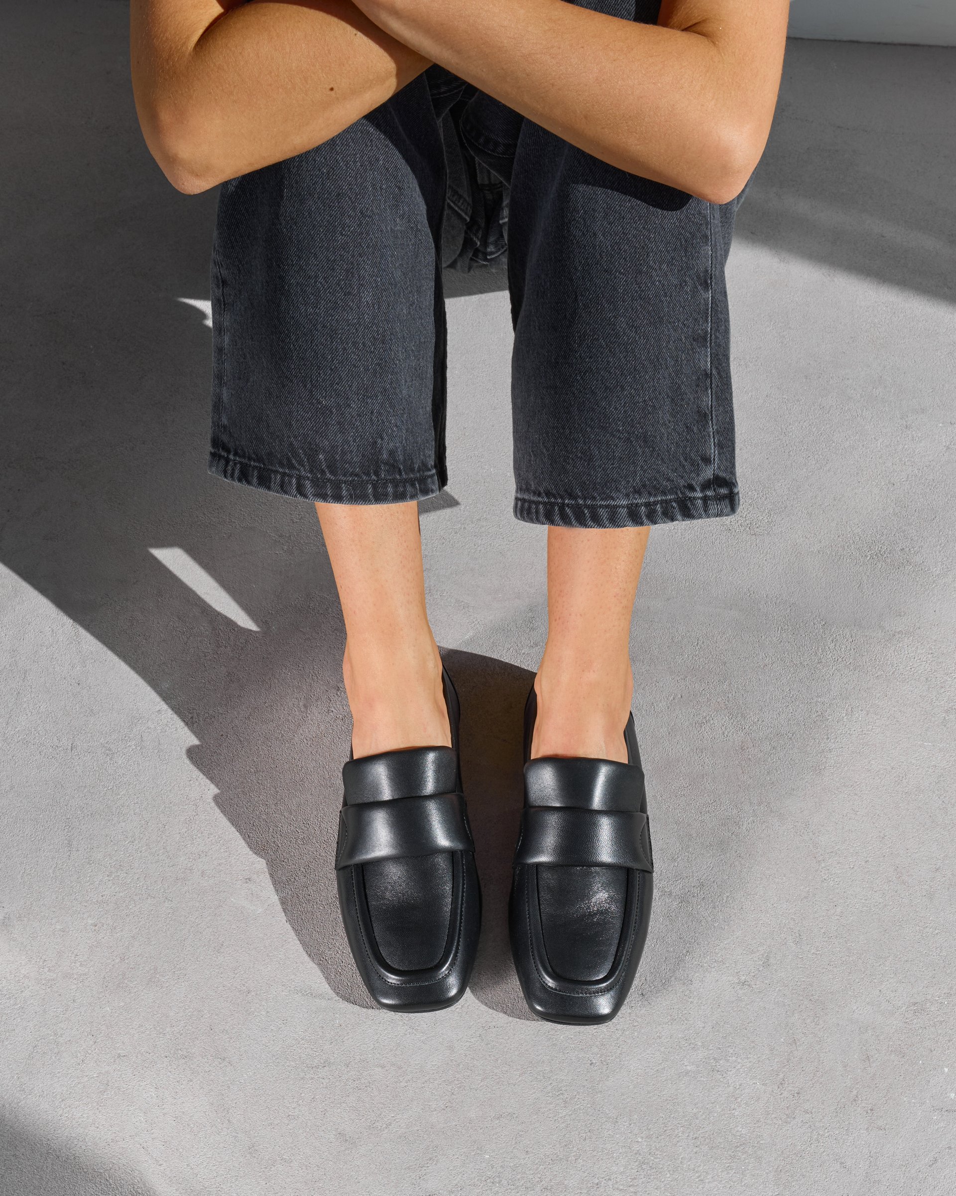 Черные кожаные лоферы с пряжкой - Image 5 of 6