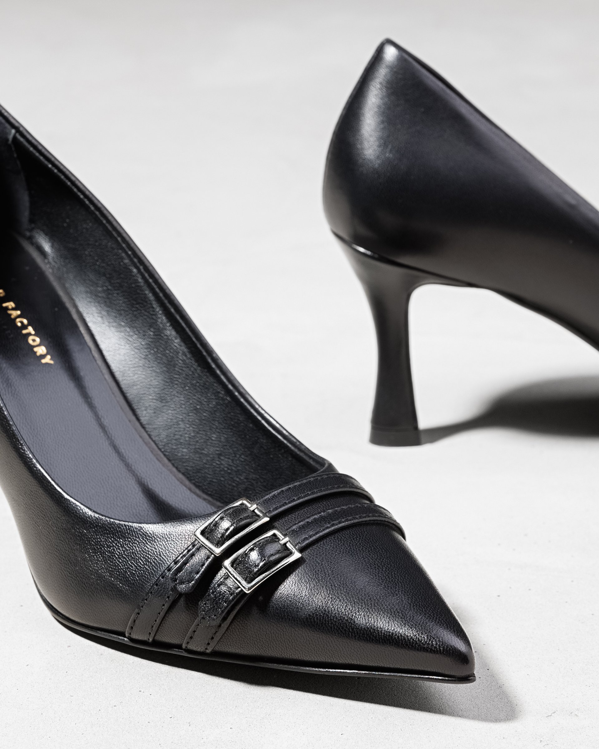 Чёрные классические туфли из натуральной кожи - Image 4 of 6