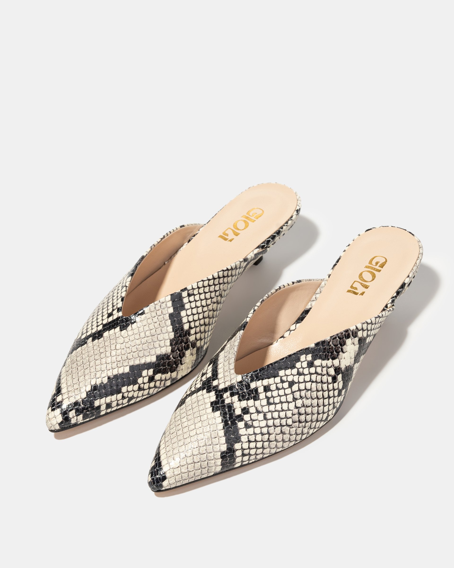 Кожаные мюли с принтом питона - Image 2 of 5