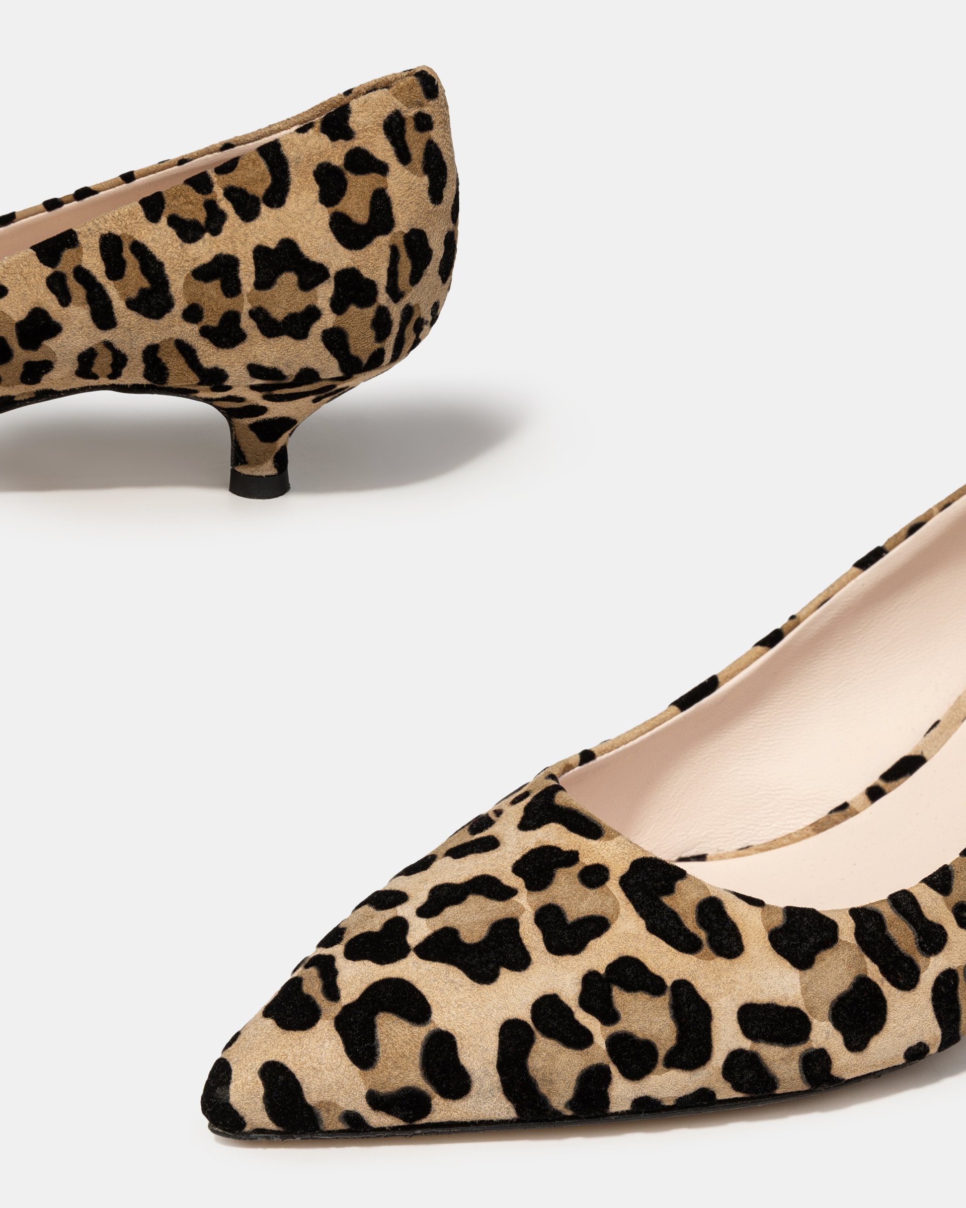 Леопардовые замшевые туфли на низком каблуке - Image 4 of 5