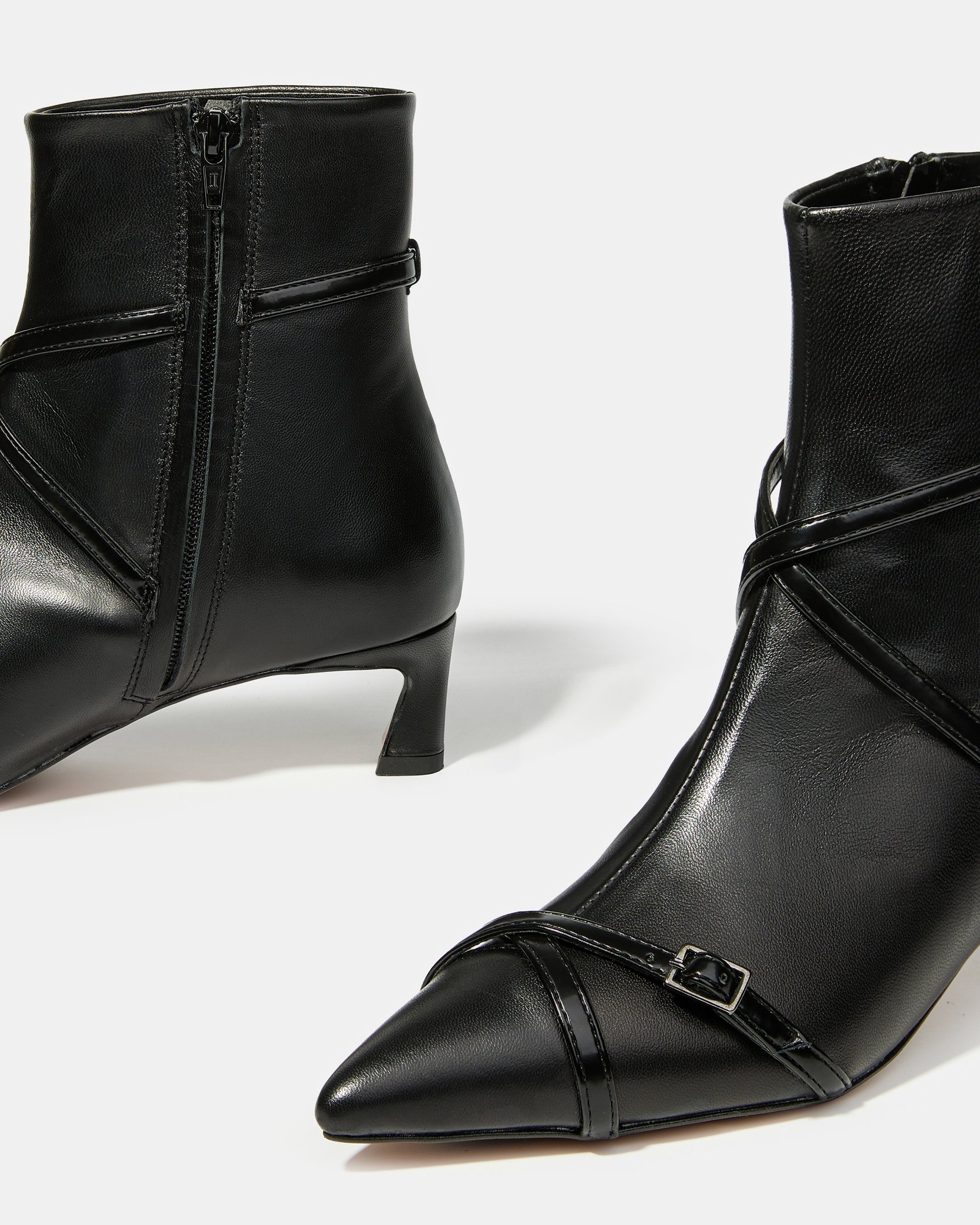 Чёрные кожаные ботильоны - Image 4 of 5