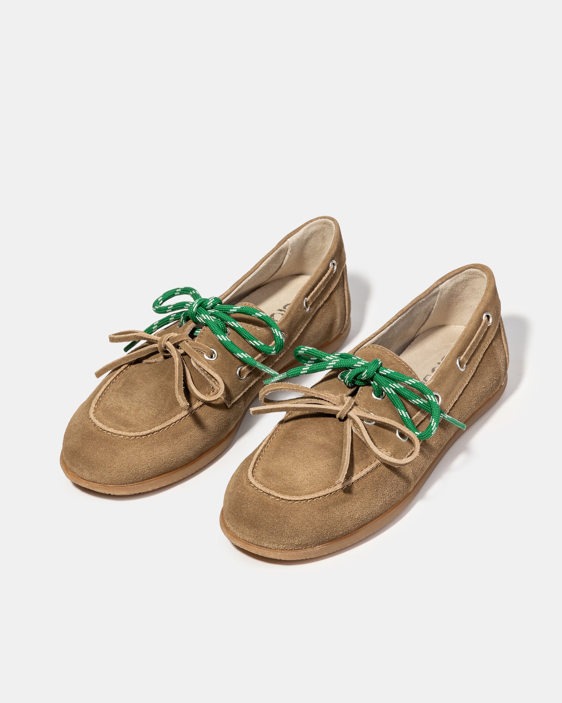 Коричневые замшевые мокасины со шнурками - Image 2 of 4