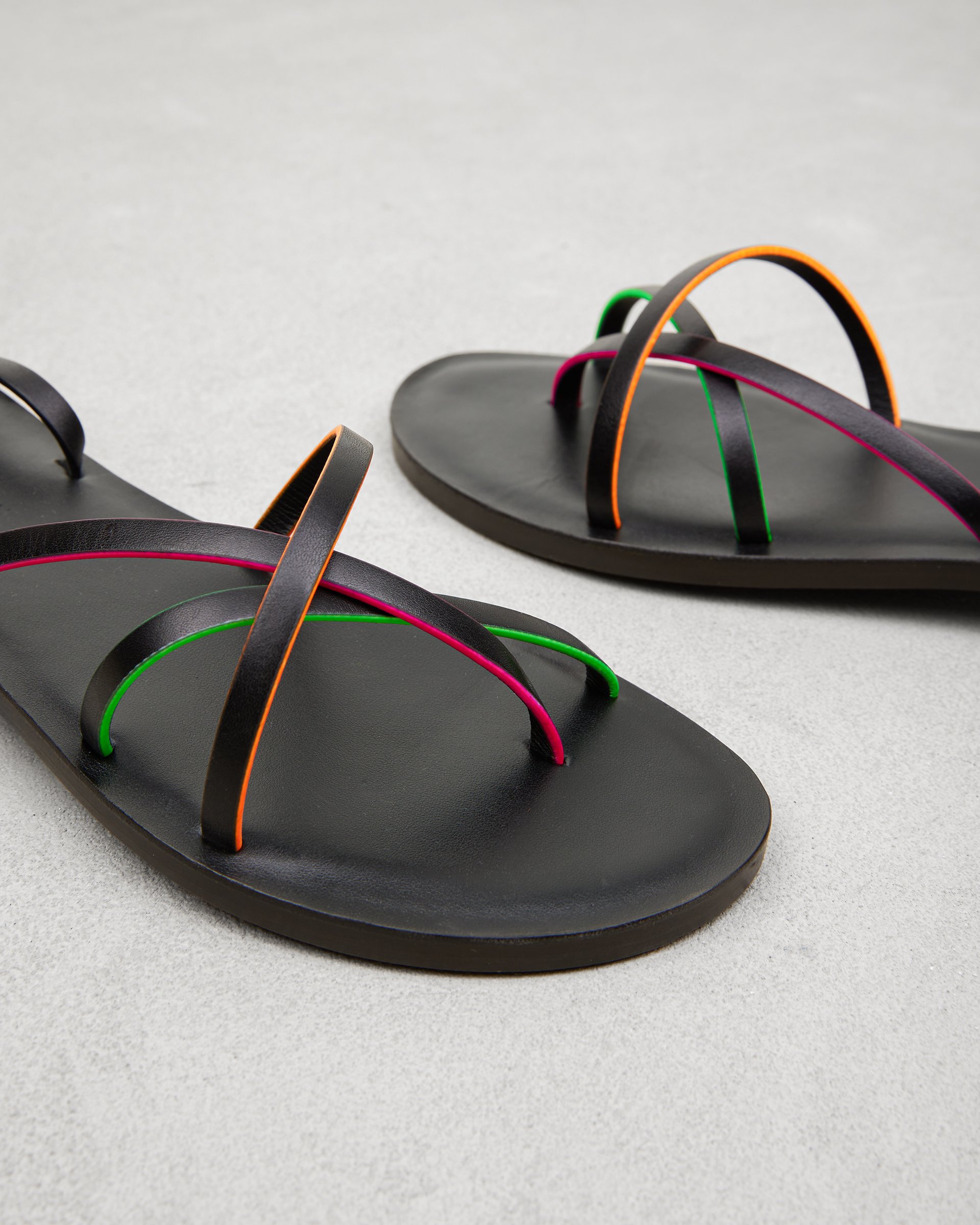 Черные кожаные босоножки - Image 4 of 6