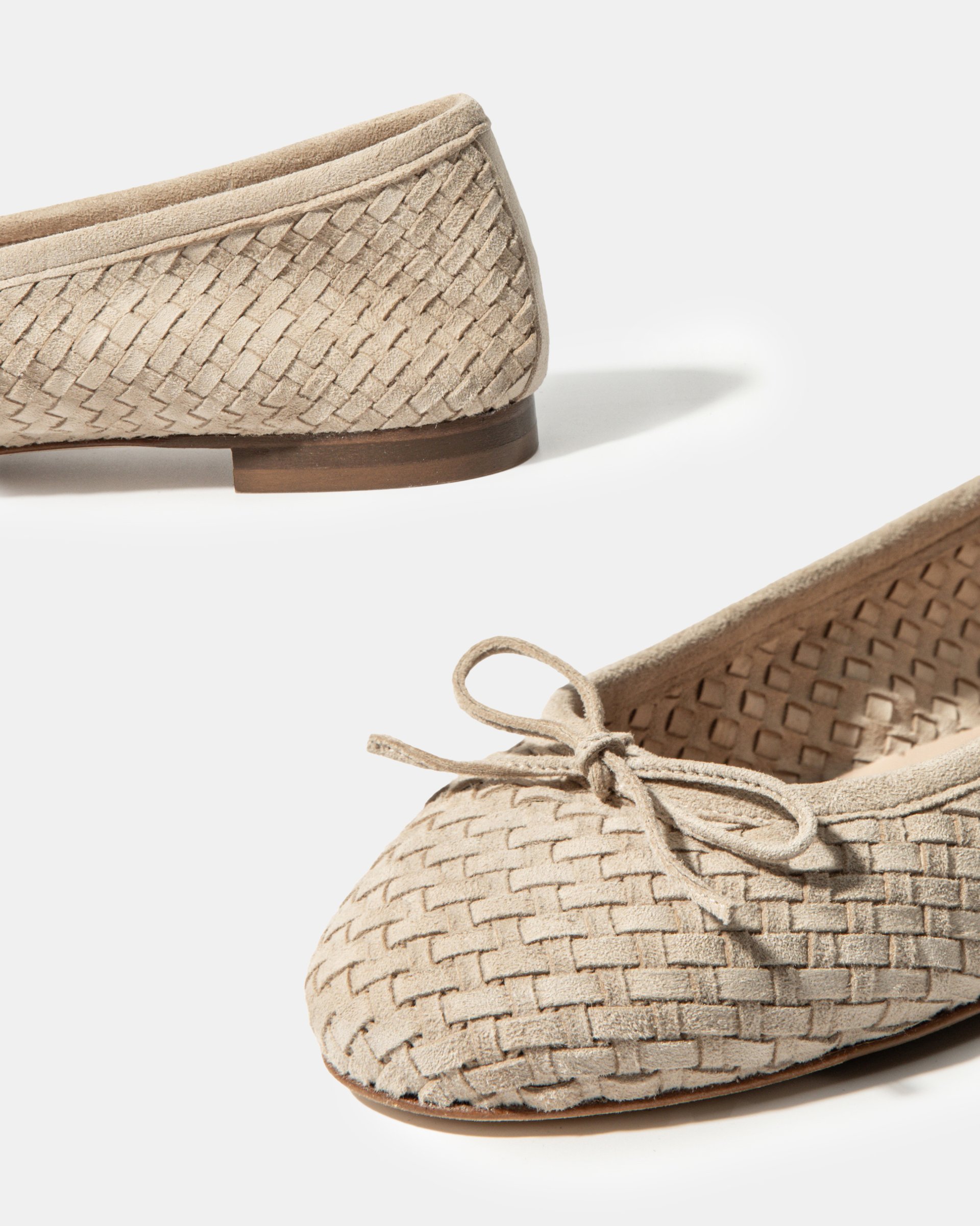 Бежевые балетки с бантиком - Image 4 of 4