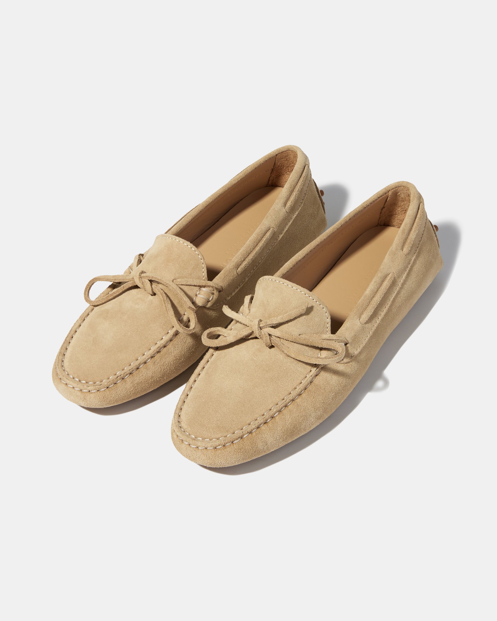 Бежевые замшевые мокасины - Image 2 of 6