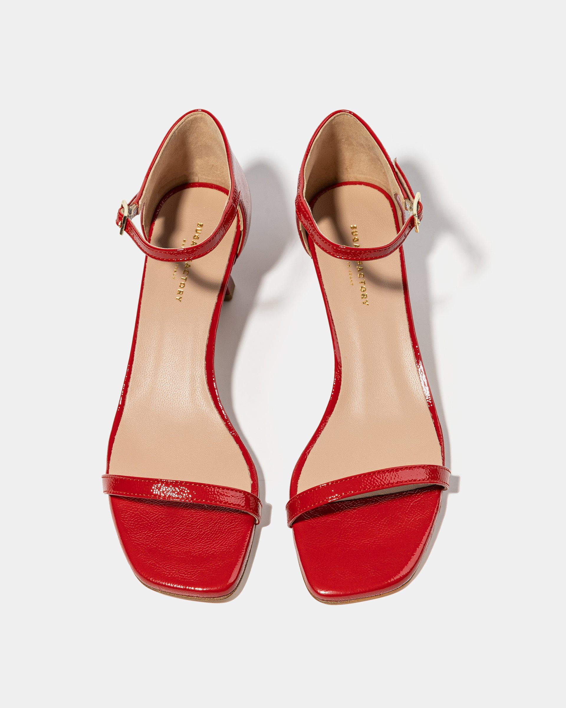 Красные кожаные босоножки - Image 3 of 4