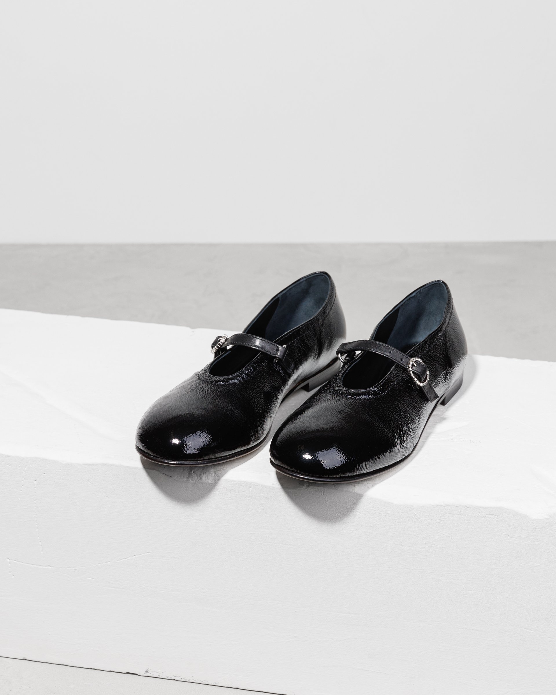 Черные лакированные балетки - Image 2 of 6