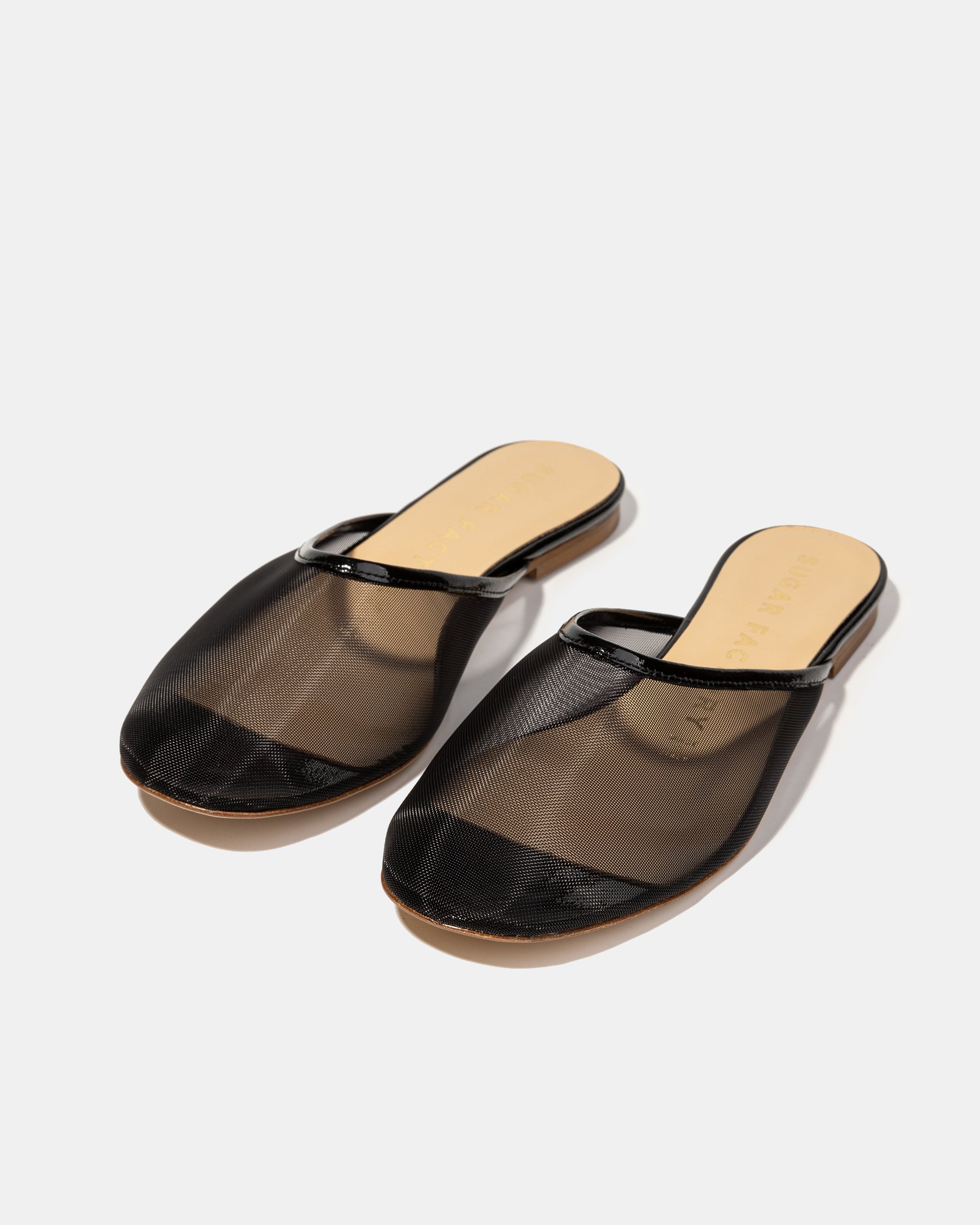 Черные слиперы из текстильной сетки - Image 2 of 5