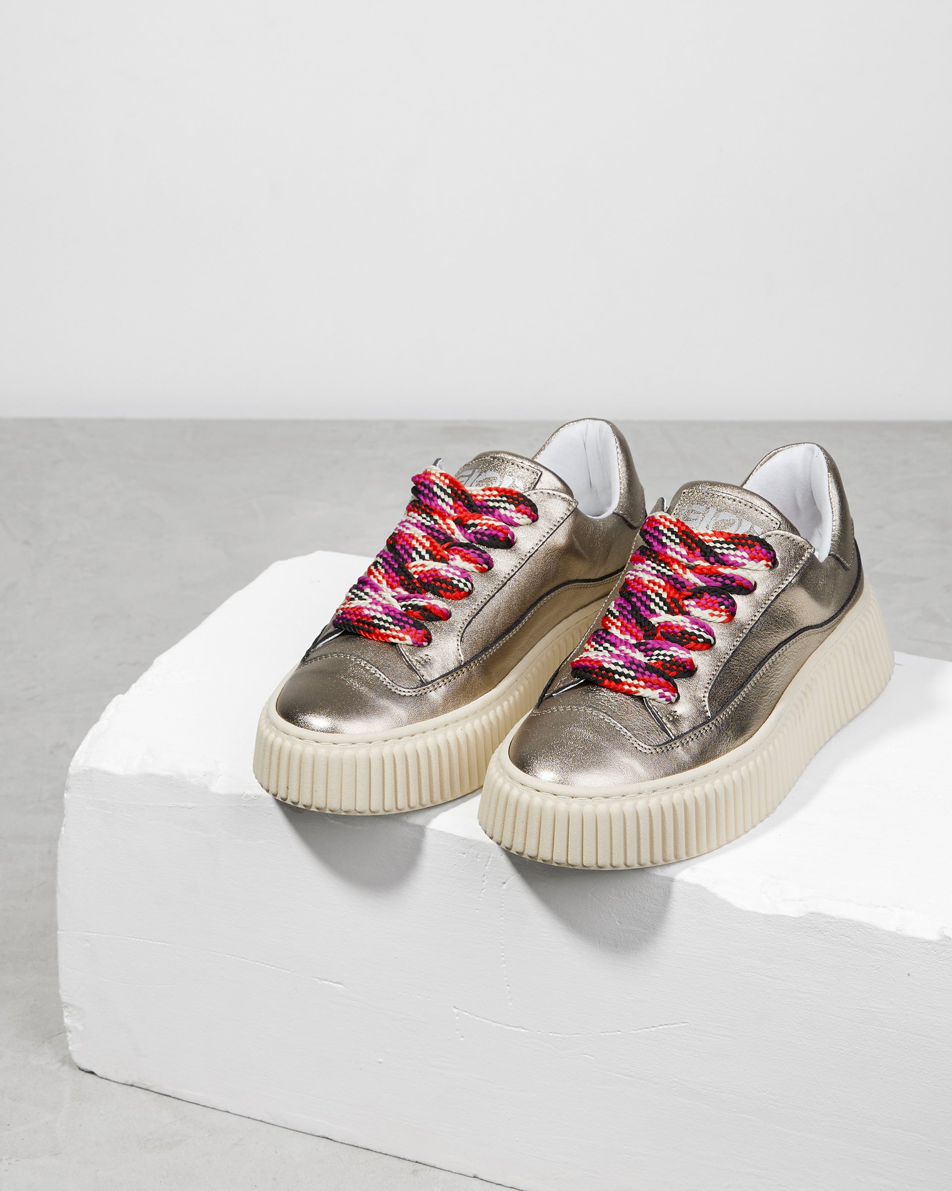 Серебряные кеды из натуральной кожи - Image 2 of 4