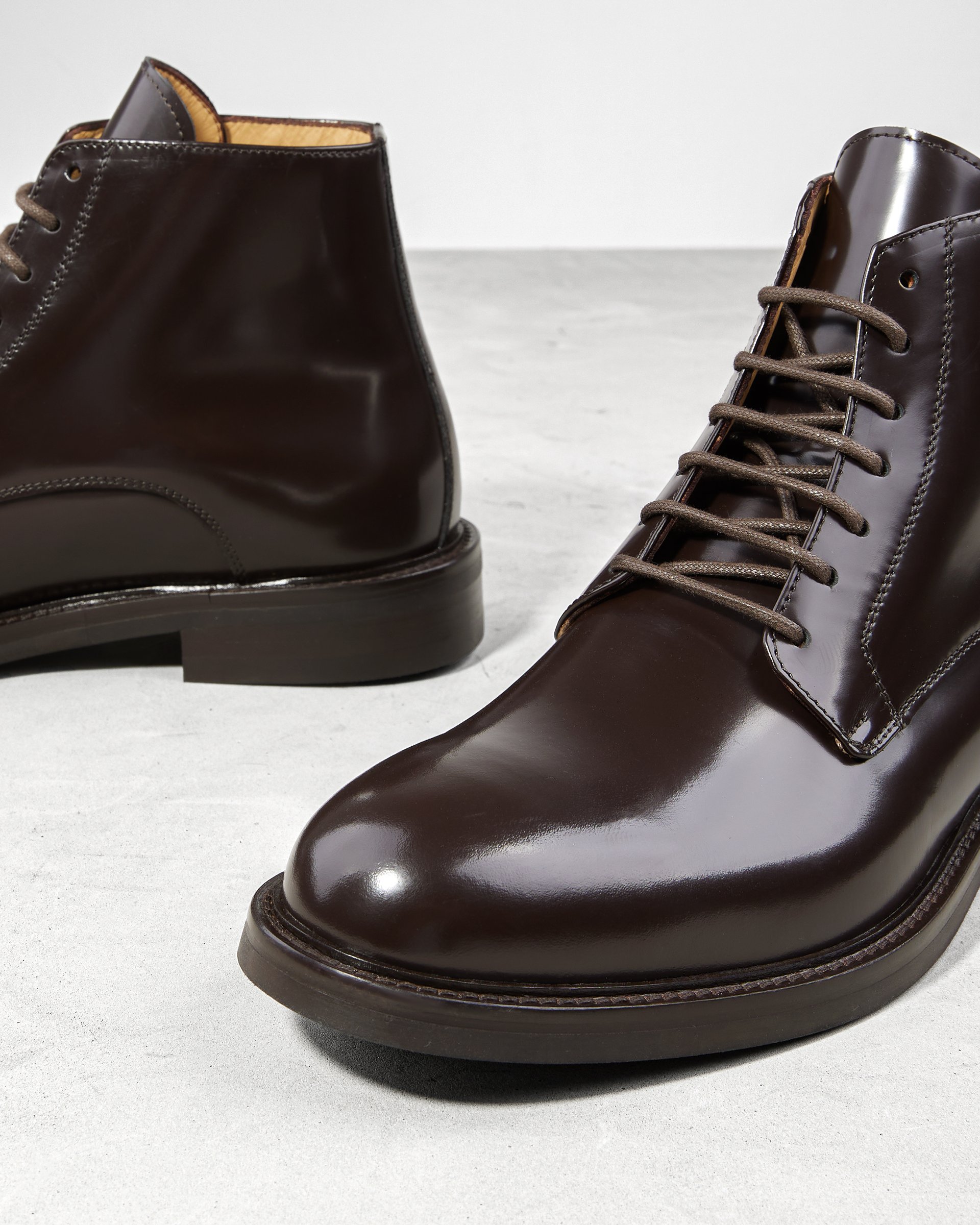 Темно-коричневые кожаные ботинки - Image 4 of 5
