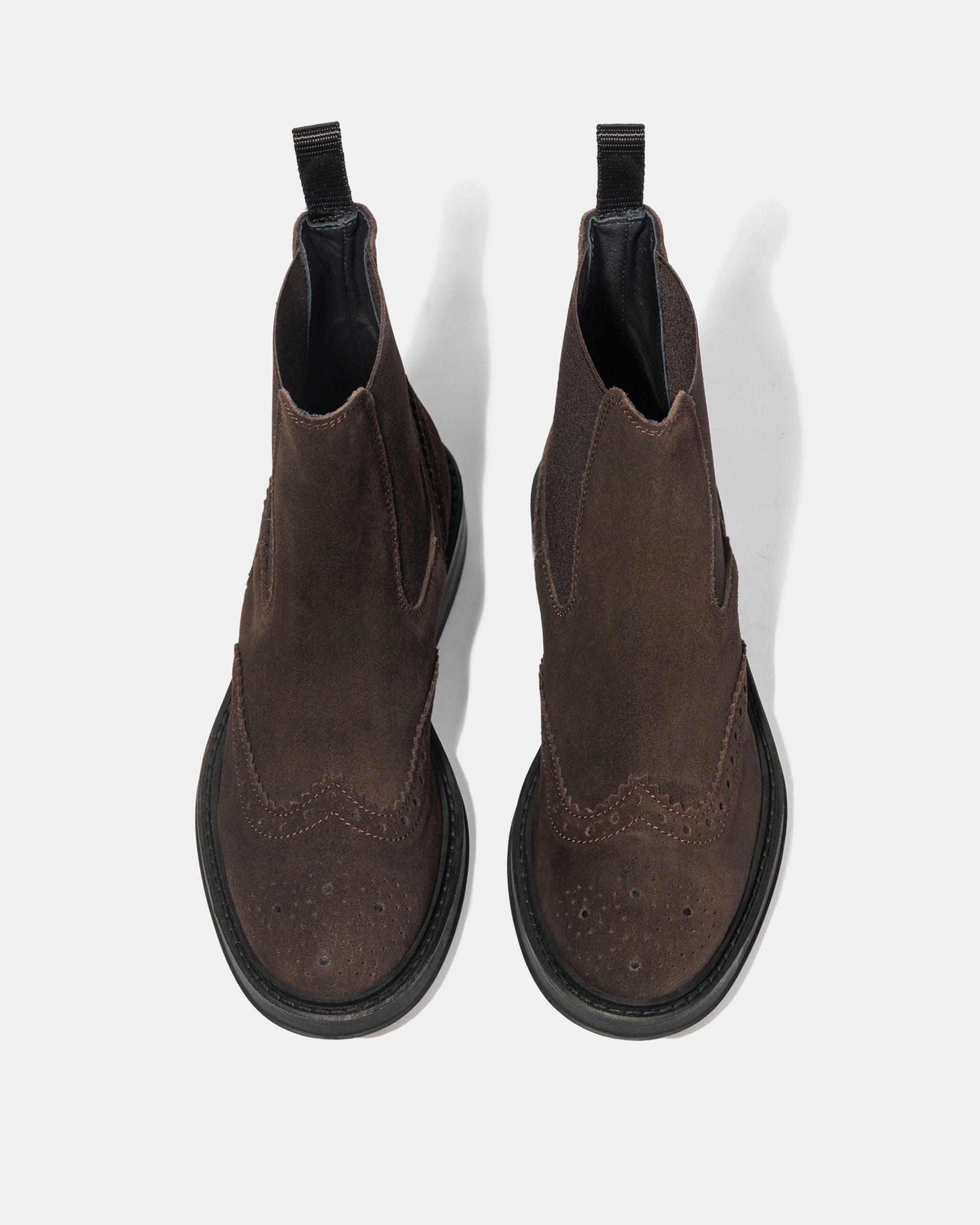 Темно-коричневые замшевые ботинки Chelsea - Image 3 of 4