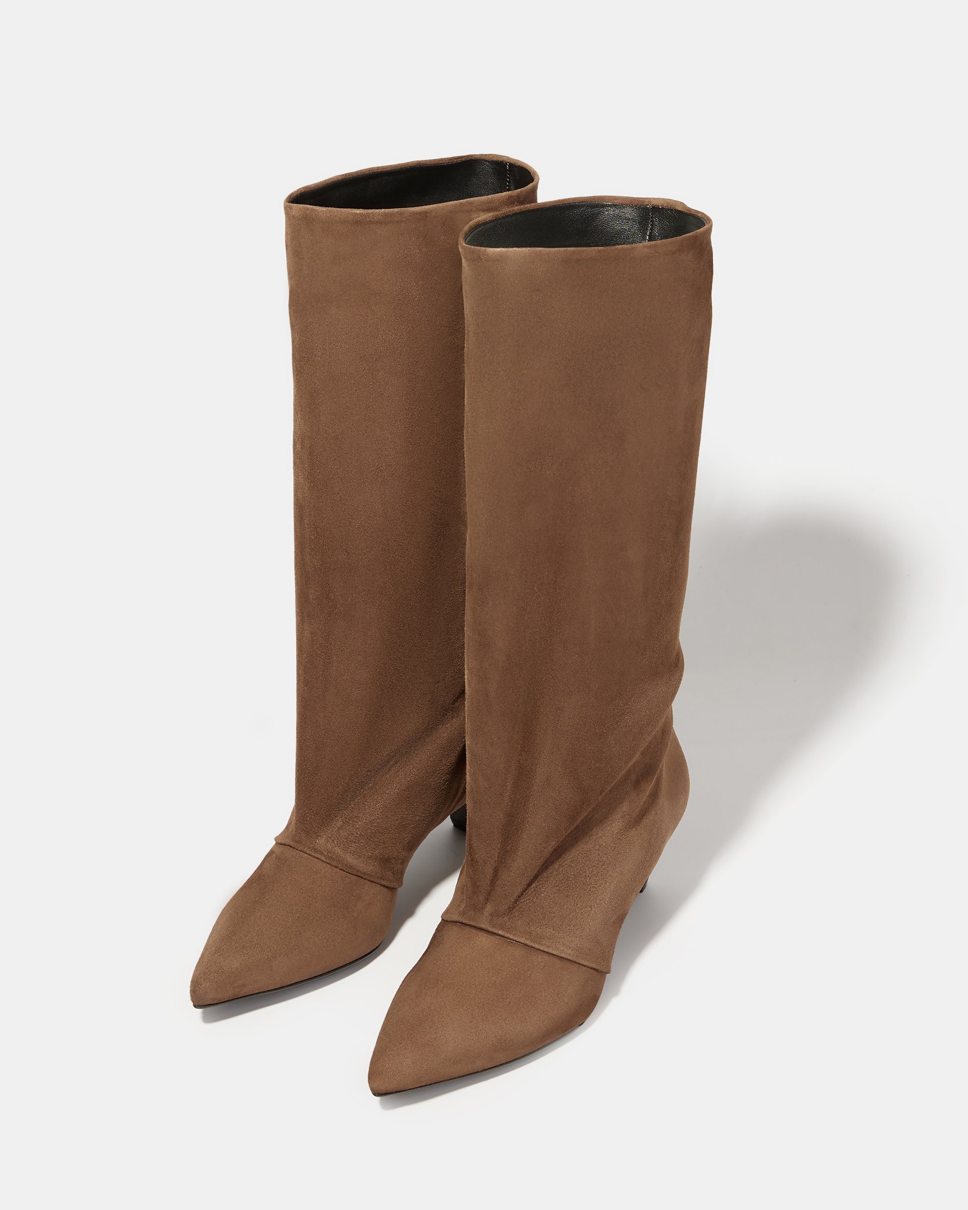 Коричневые сапоги из замши - Image 2 of 5