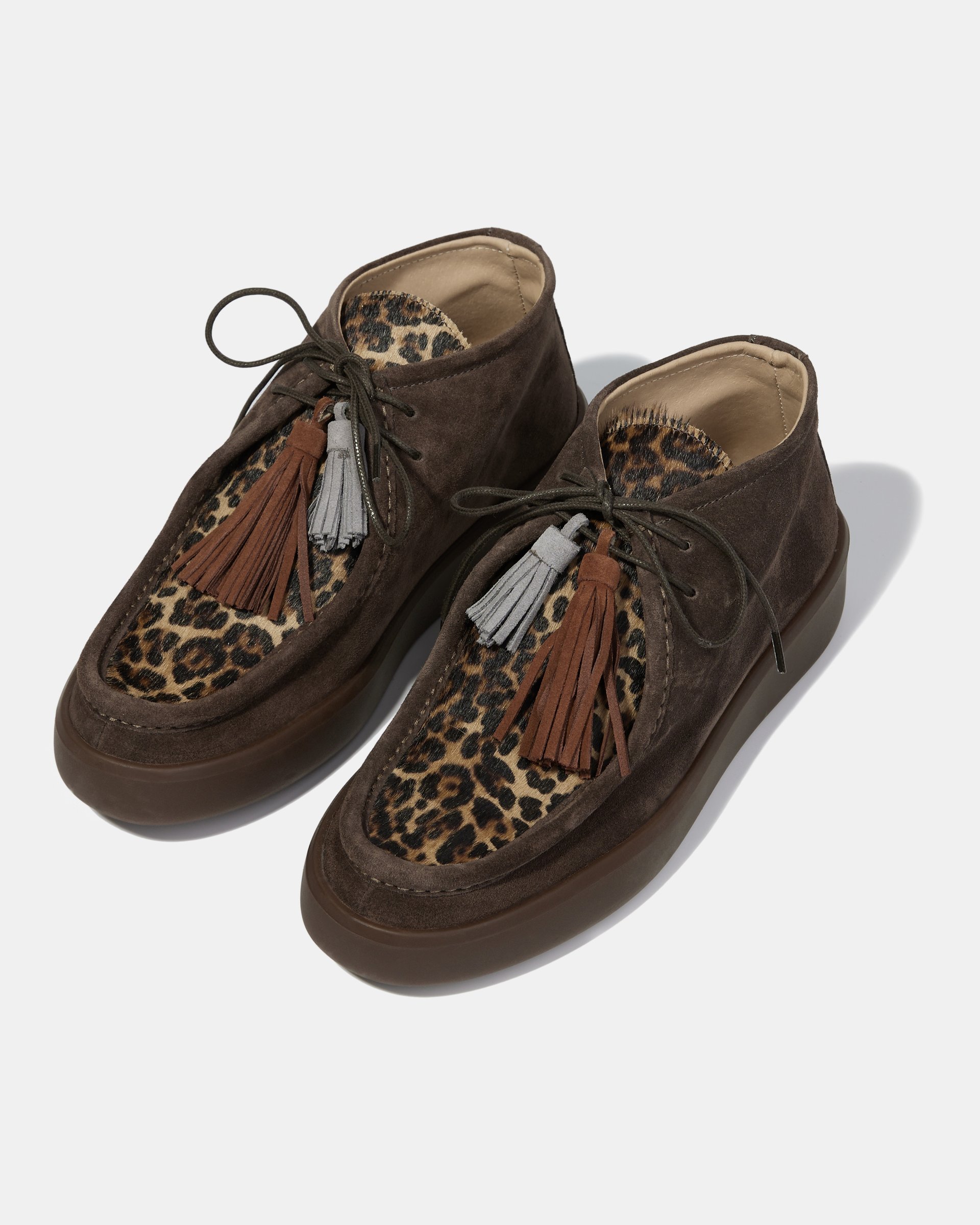 Полуботинки из натуральной кожи с леопардовым принтом - Image 2 of 5