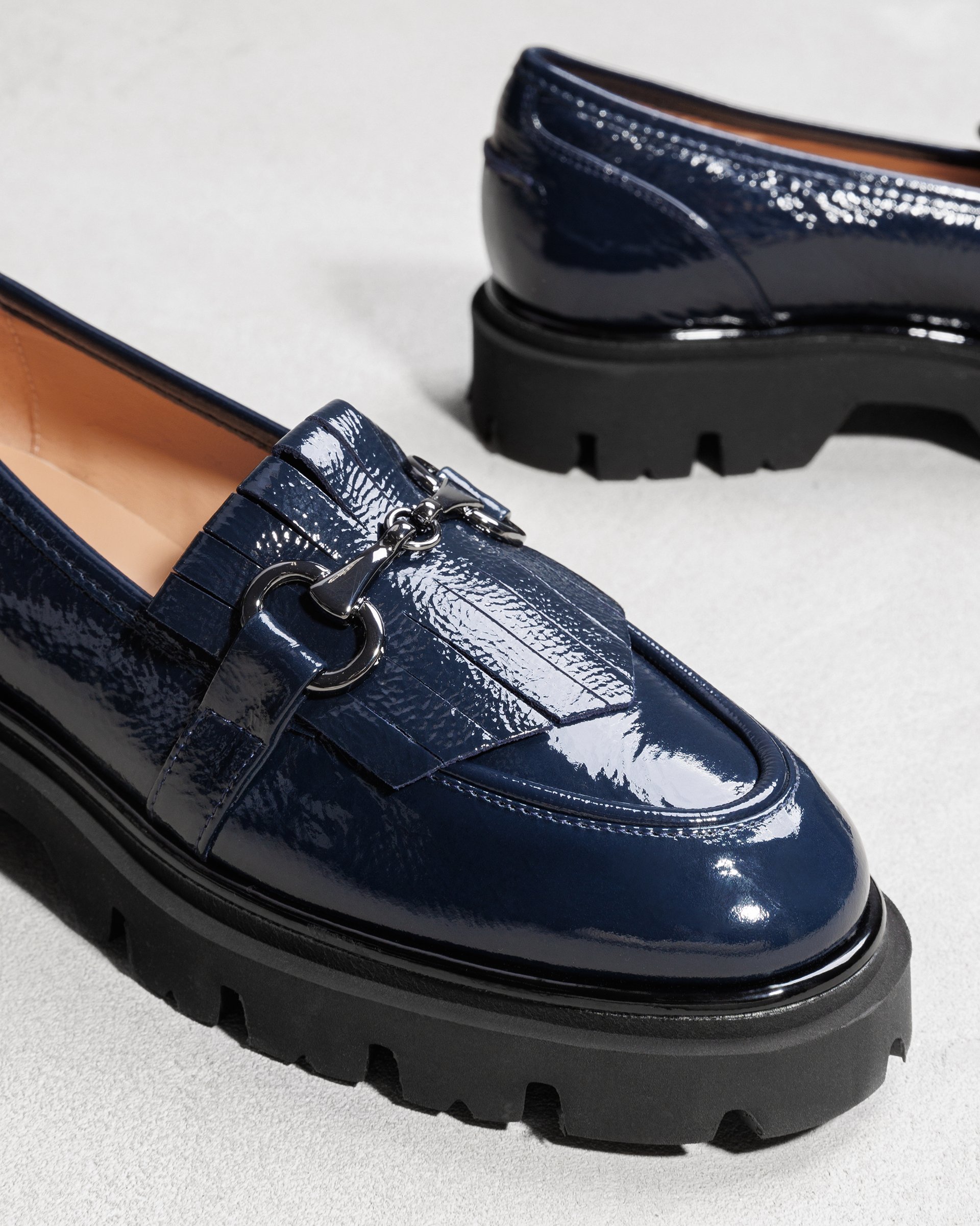 Темно-синие лакированные лоферы - Image 4 of 4
