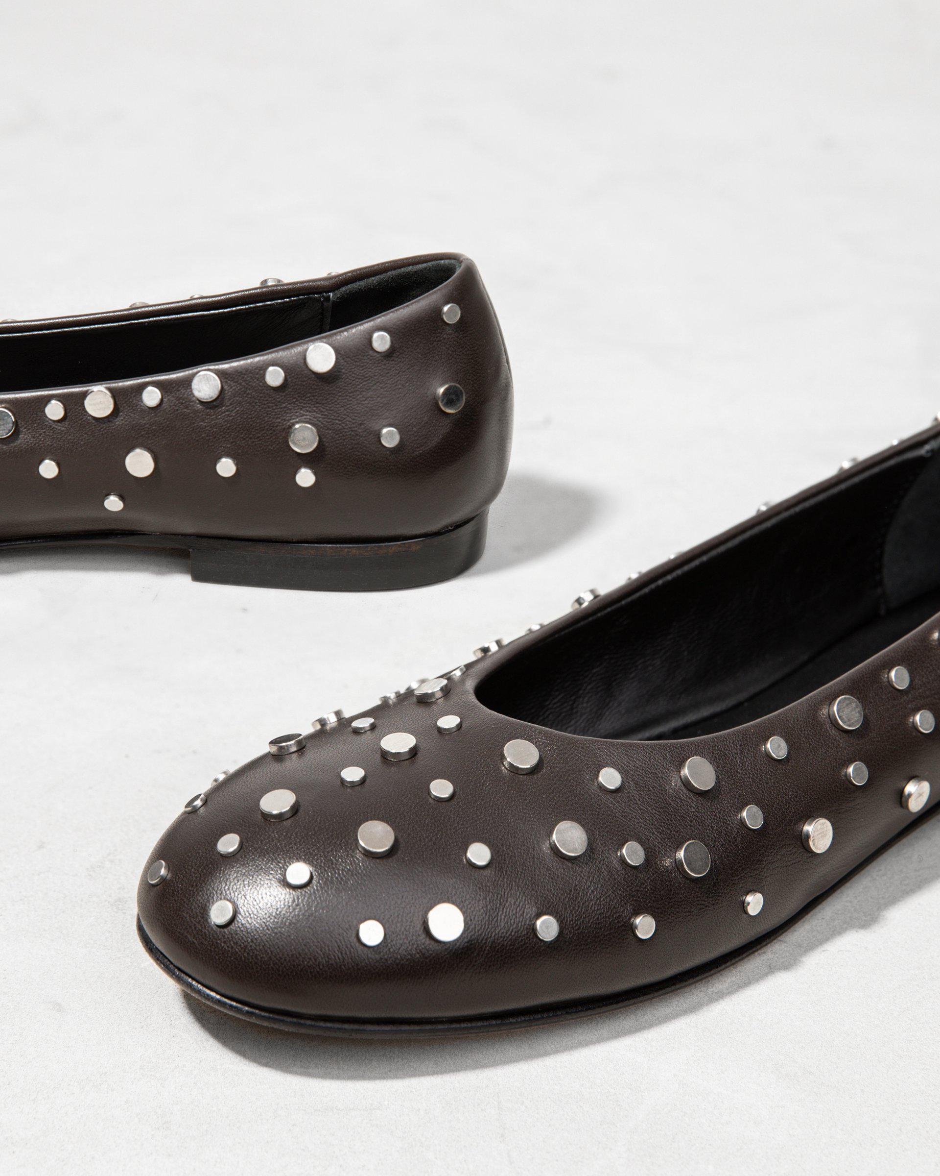 Черные кожаные балетки - Image 4 of 6