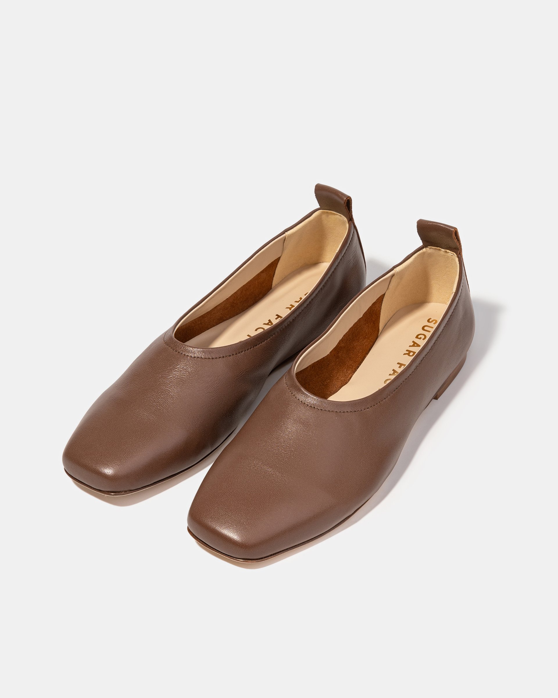 Коричневые балетки из натуральной кожи - Image 2 of 5