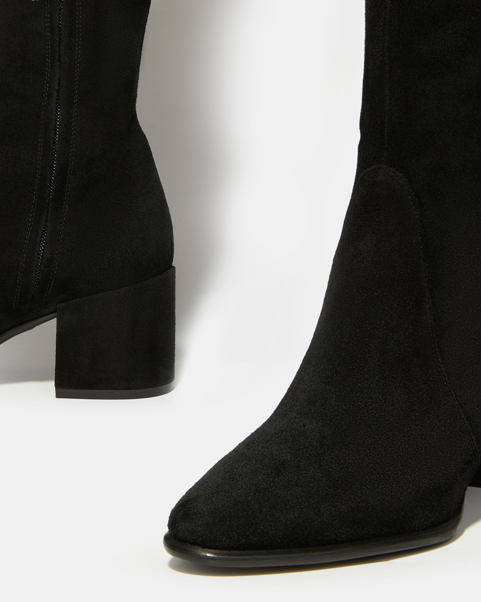 Черные замшевые сапоги - Image 4 of 5