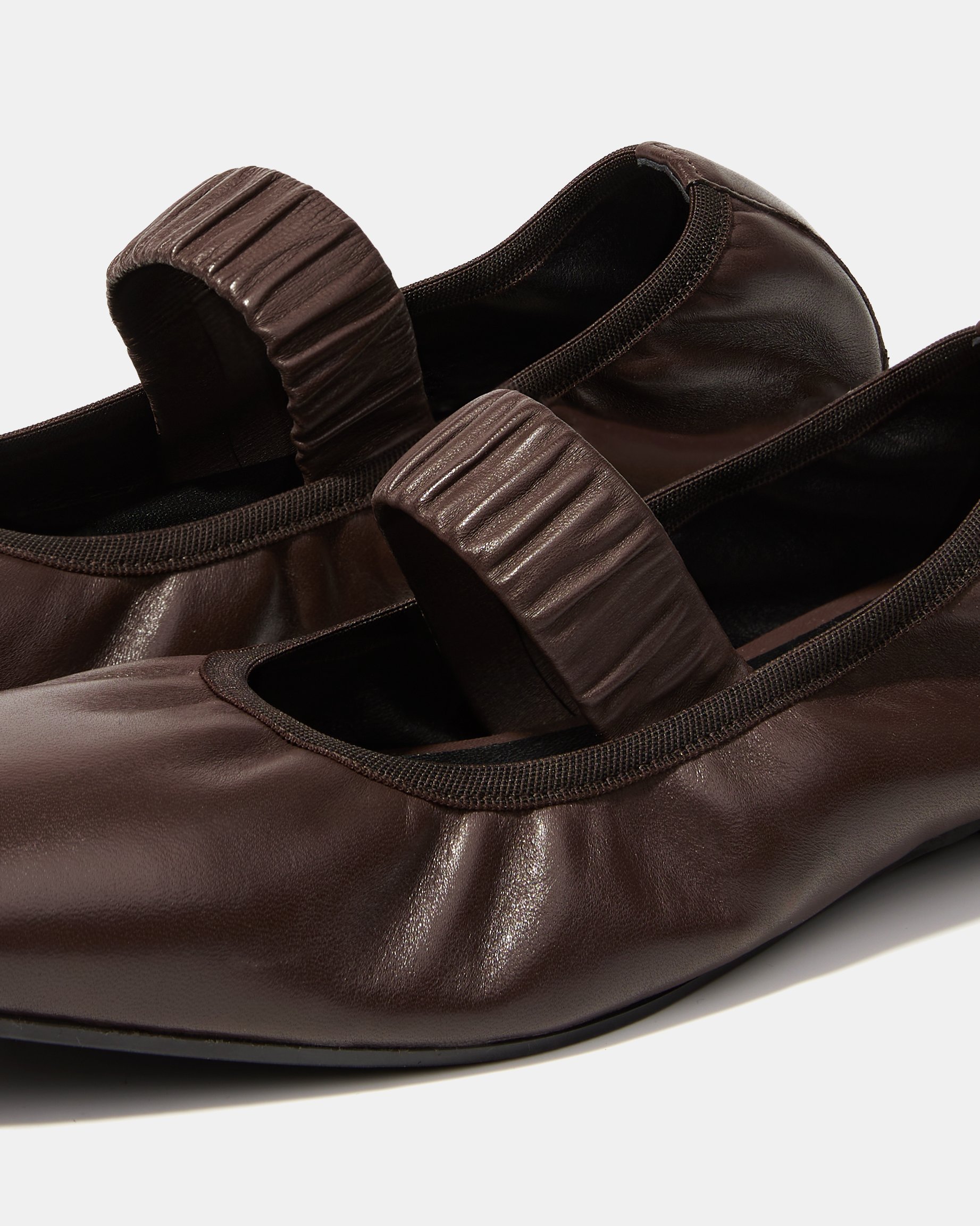 Темно-коричневые кожаные туфли - Image 4 of 5