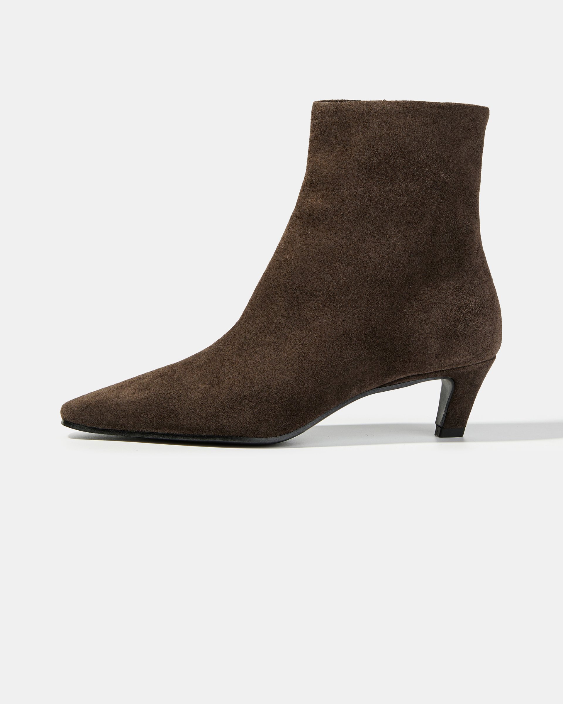 Коричневые замшевые ботильоны - Main image