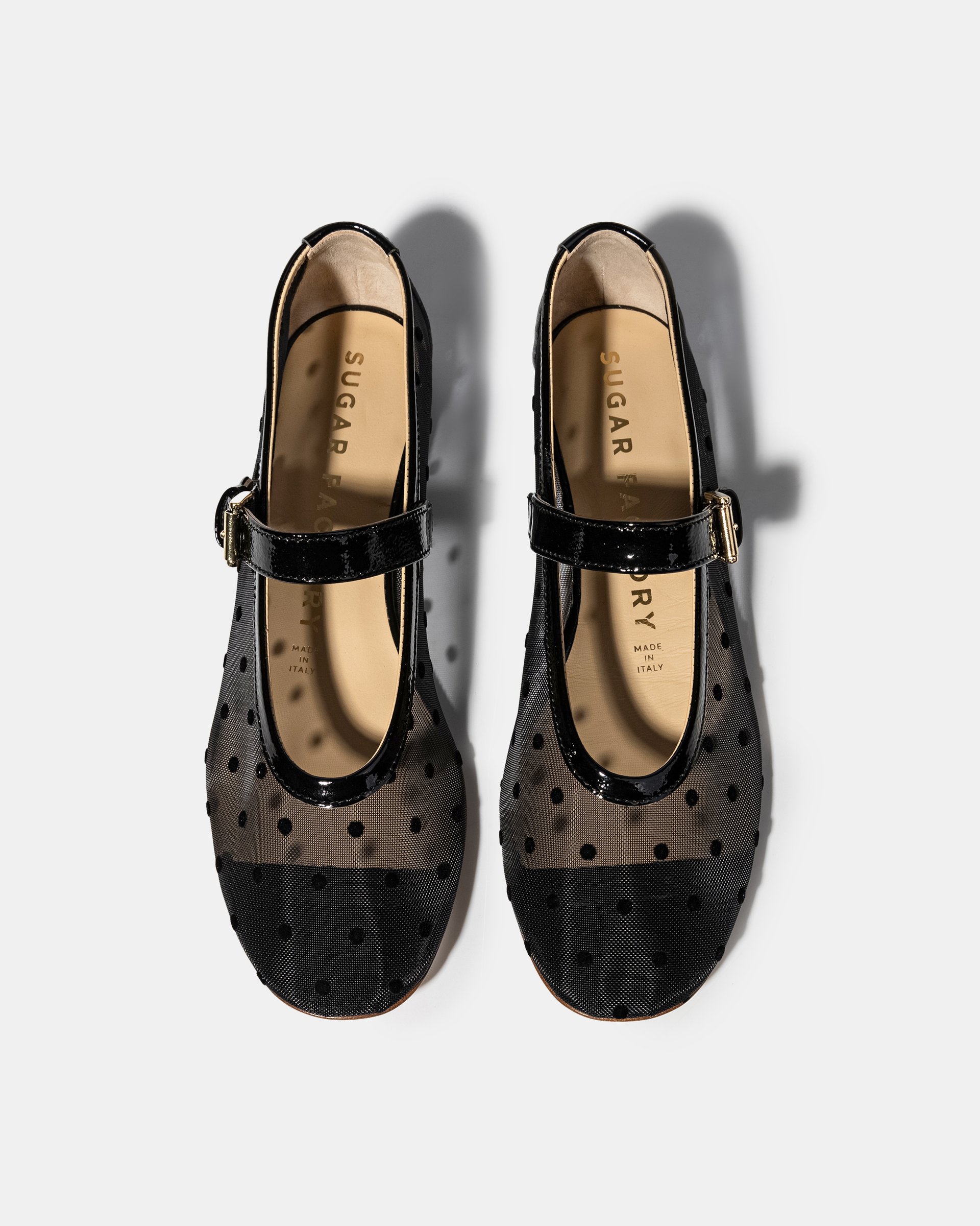 Черные балетки из текстильной сетки - Image 3 of 6