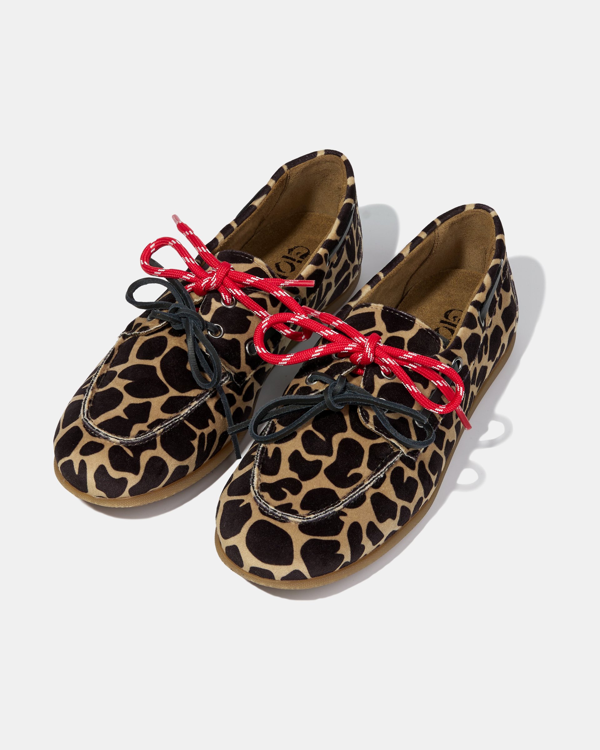 Мокасины из вельвета с анималистичным принтом - Image 2 of 6