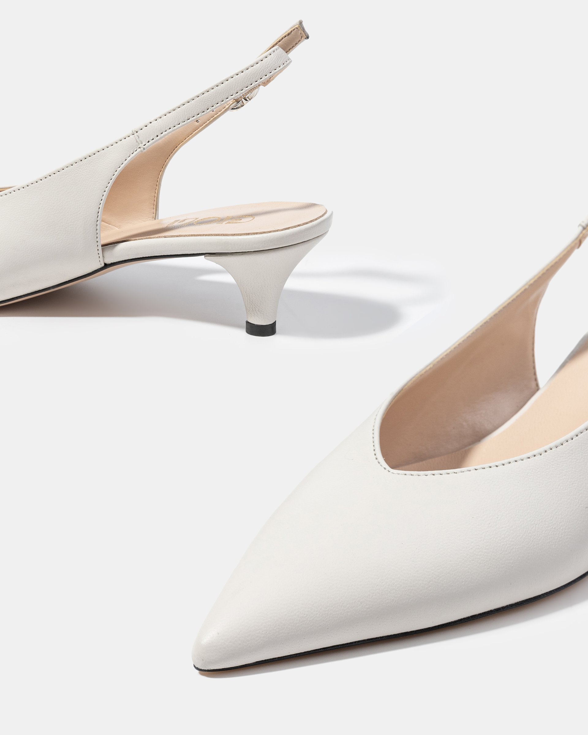 Белые кожаные туфли - Image 4 of 5