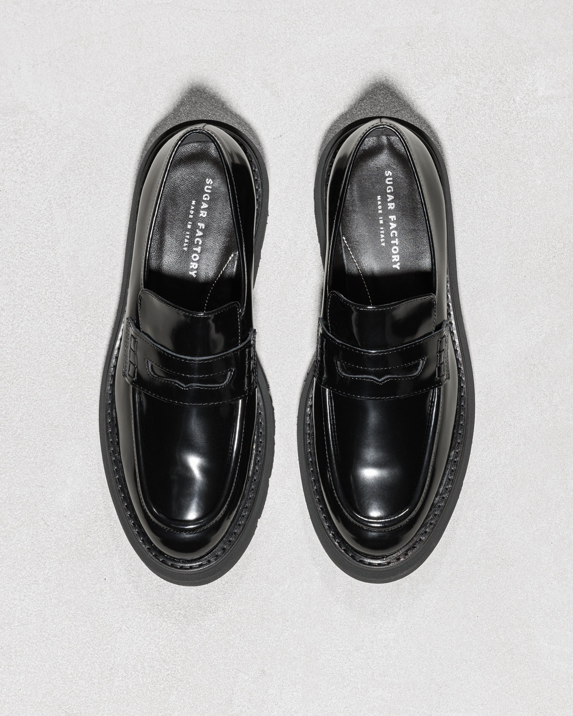 Черные лакированные кожаные лоферы - Image 3 of 6