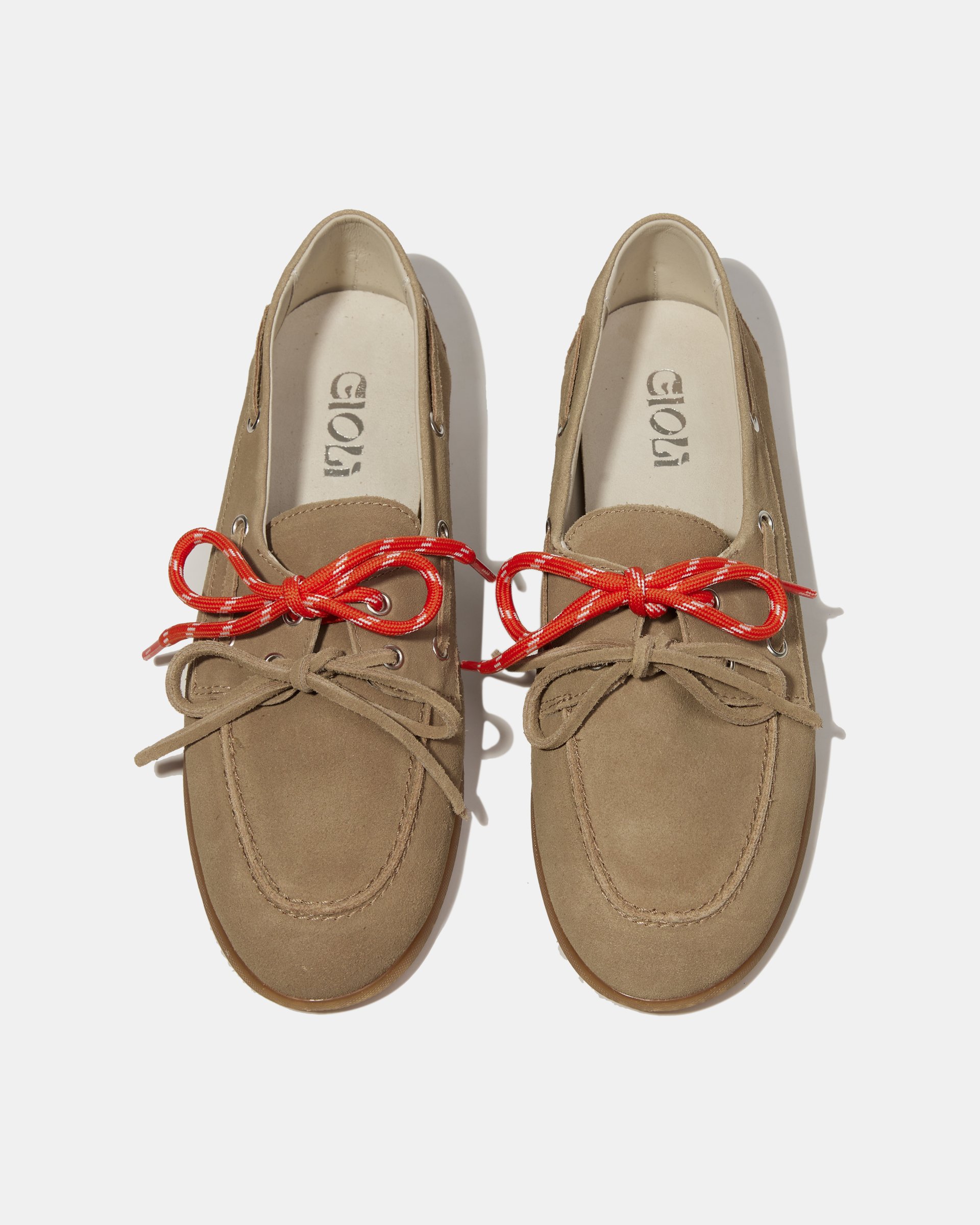 Светло-коричневые замшевые мокасины со шнурками - Image 4 of 6