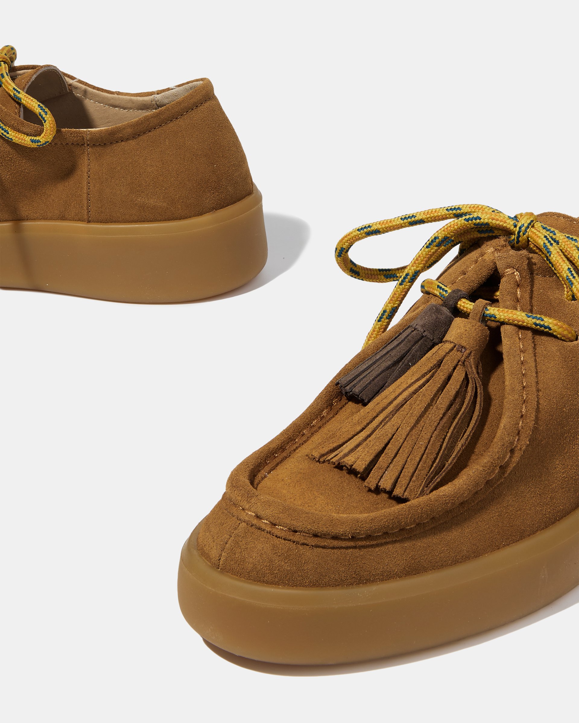 Коричневые замшевые полуботинки с кисточками - Image 4 of 5