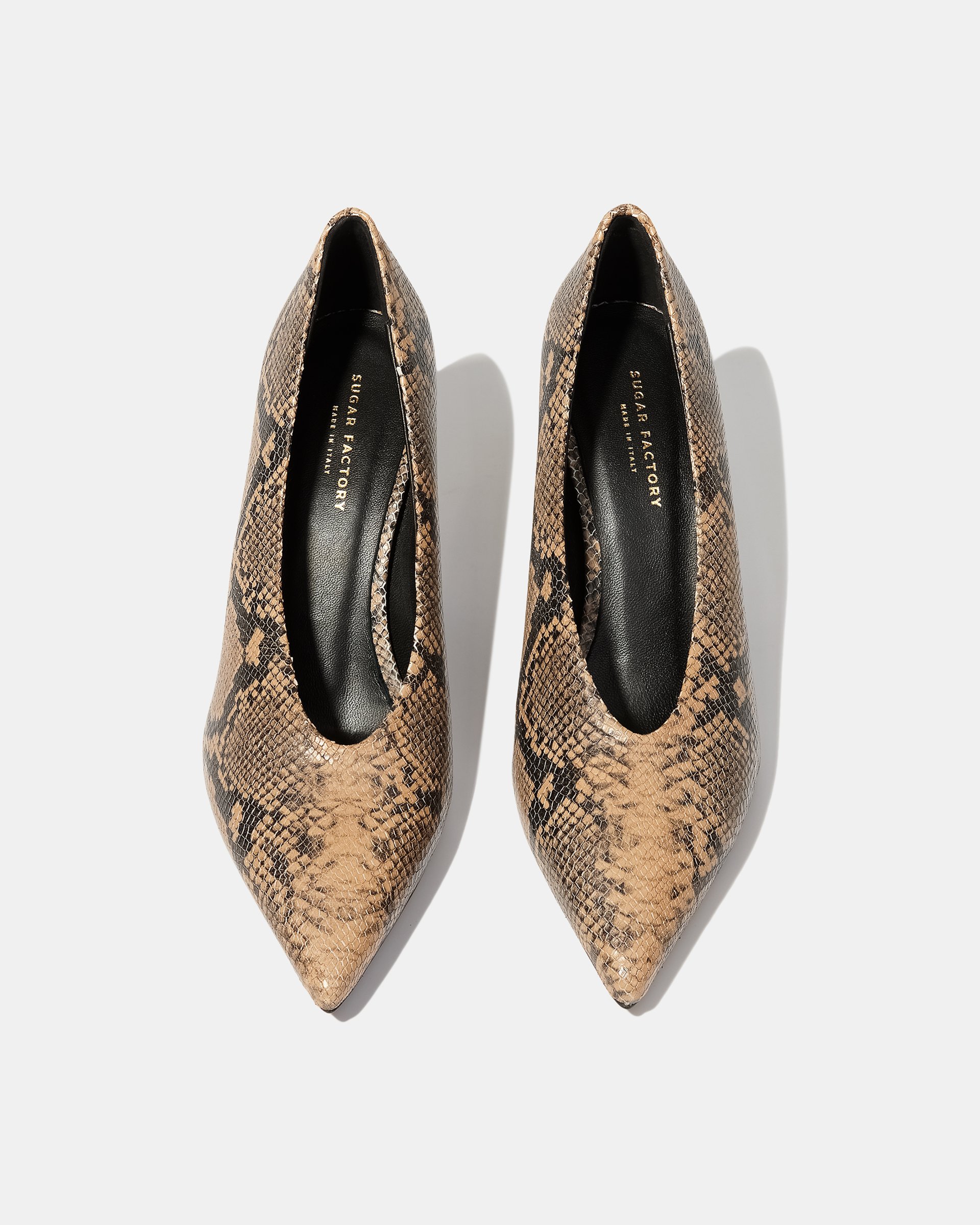 Кожаные туфли с принтом под питона - Image 3 of 5