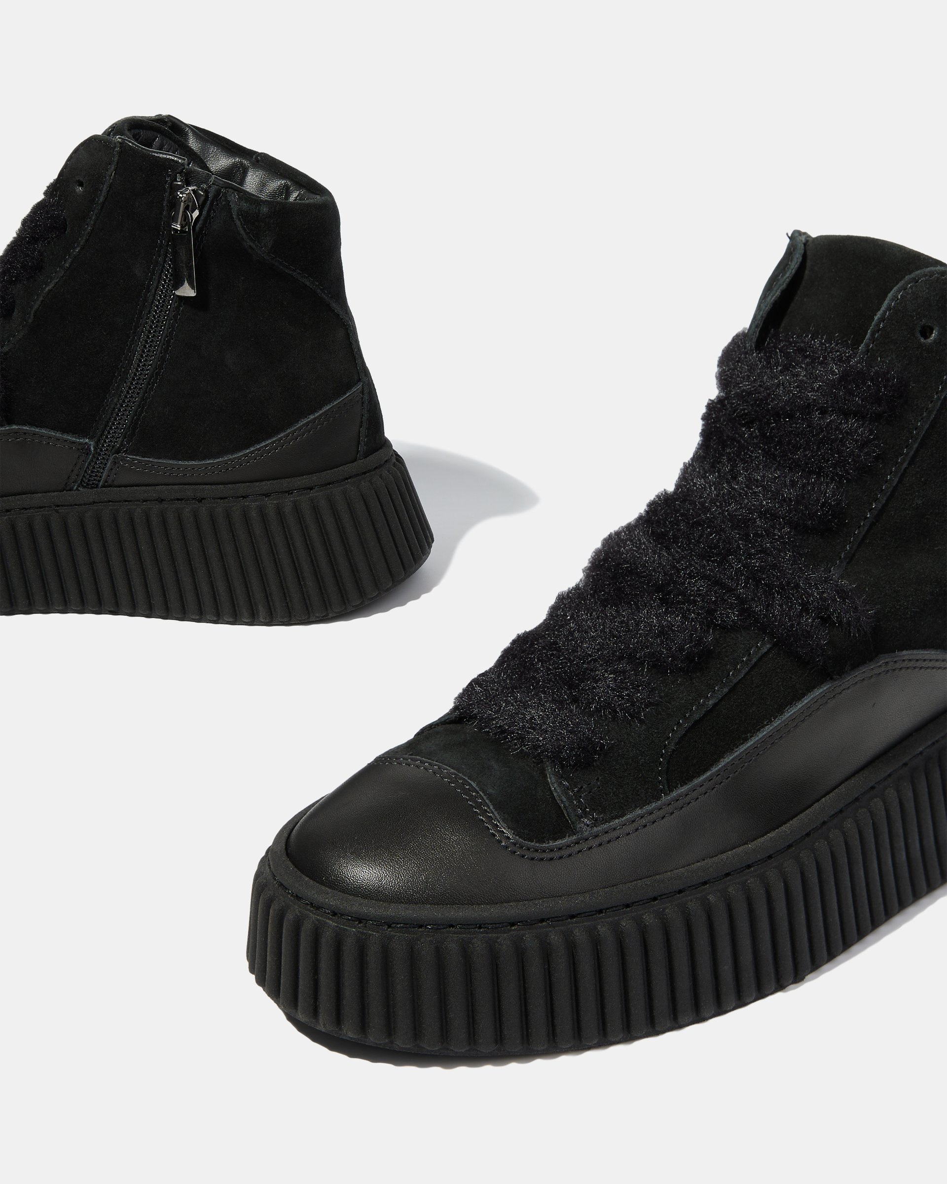 Черные кеды из натуральной кожи и замши - Image 4 of 4