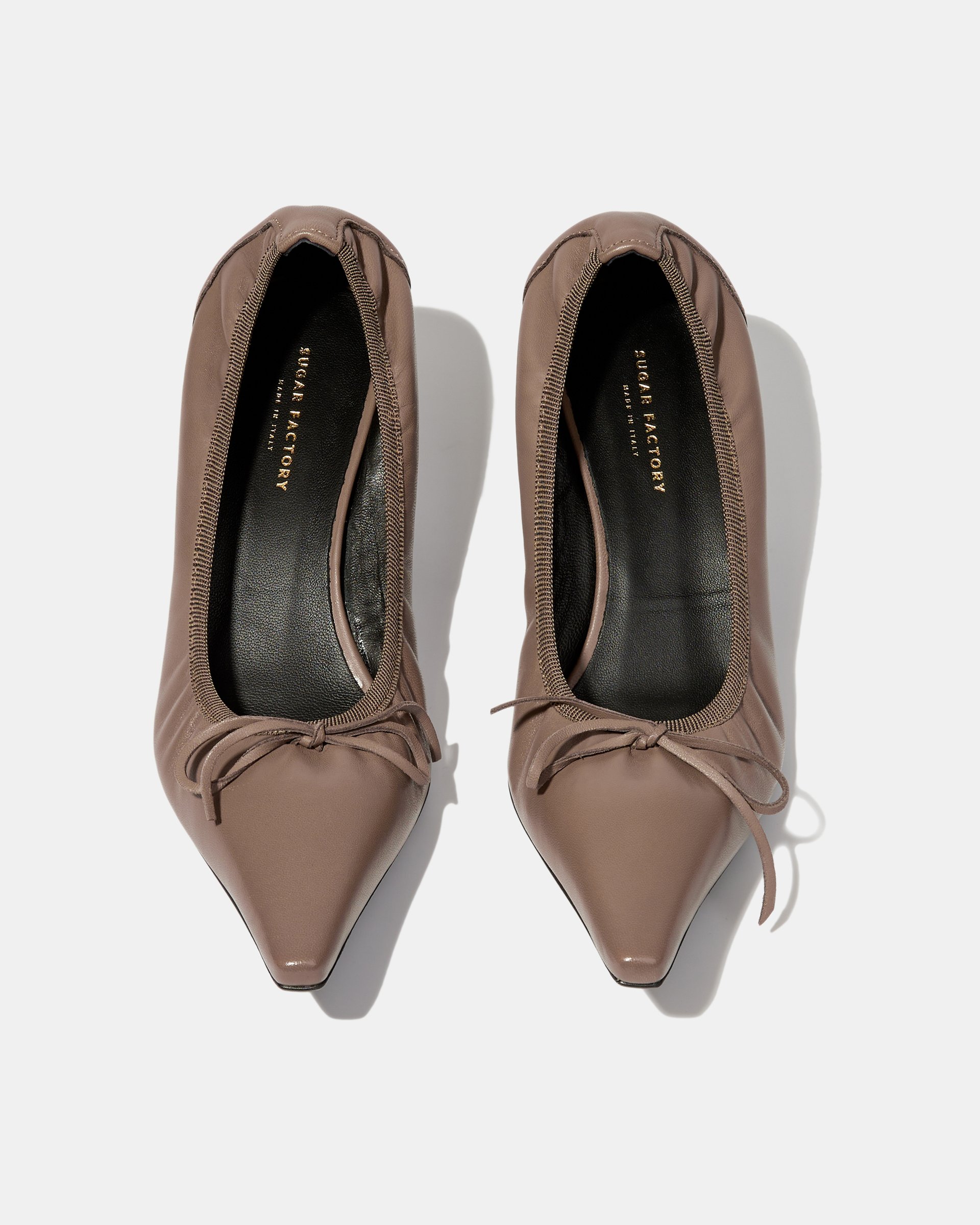 Серо-коричневые кожаные туфли - Image 3 of 6