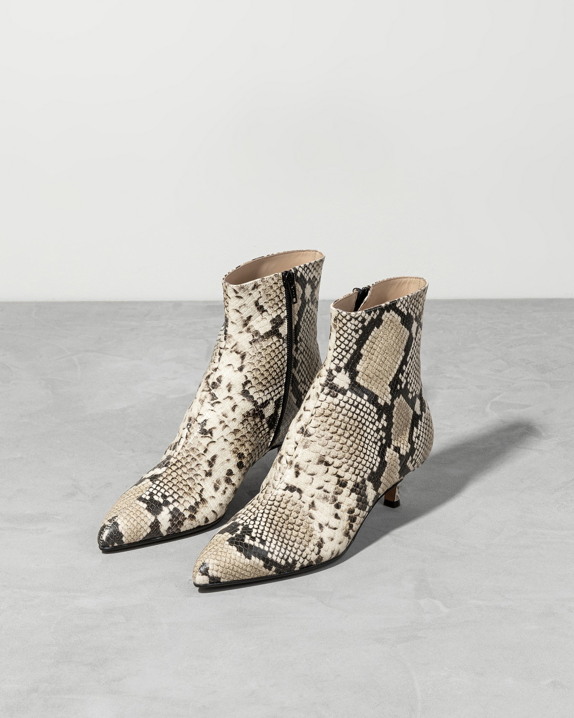 Кожаные ботильоны с принтом питона - Image 2 of 5