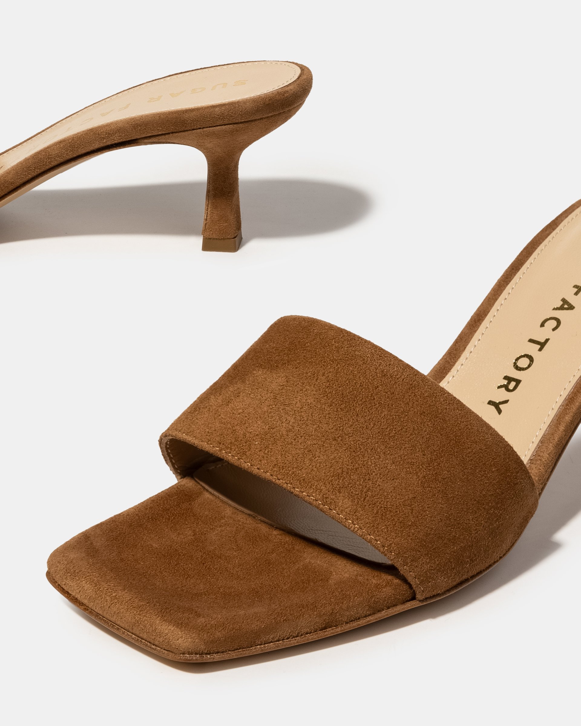 Коричневые замшевые мюли - Image 4 of 5