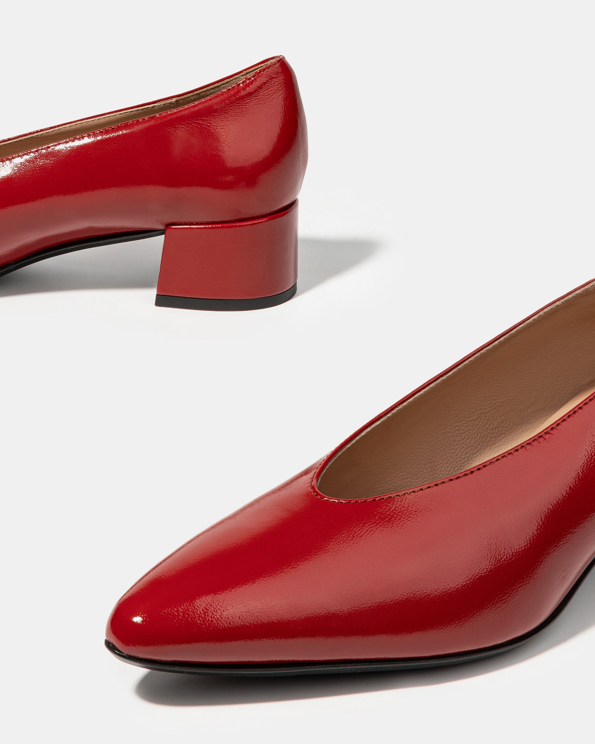 Красные кожаные туфли - Image 4 of 5